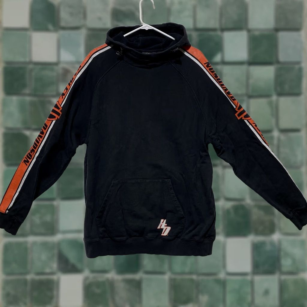 Harley Davidson VINTAGE Harley-Davidson Sweatshirt Logo Pullover Hooded XL Black Men Size US XL / EU 56 / 4 - 1 Thumbnail