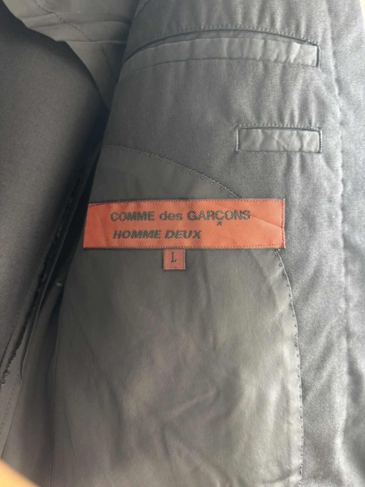 Comme des Garcons × Comme des Garcons Homme Deux × Comme des Garcons Homme Plus Comme des Garcons Homme deux 2008 smooth wool blazer Size 48R - 6 Thumbnail