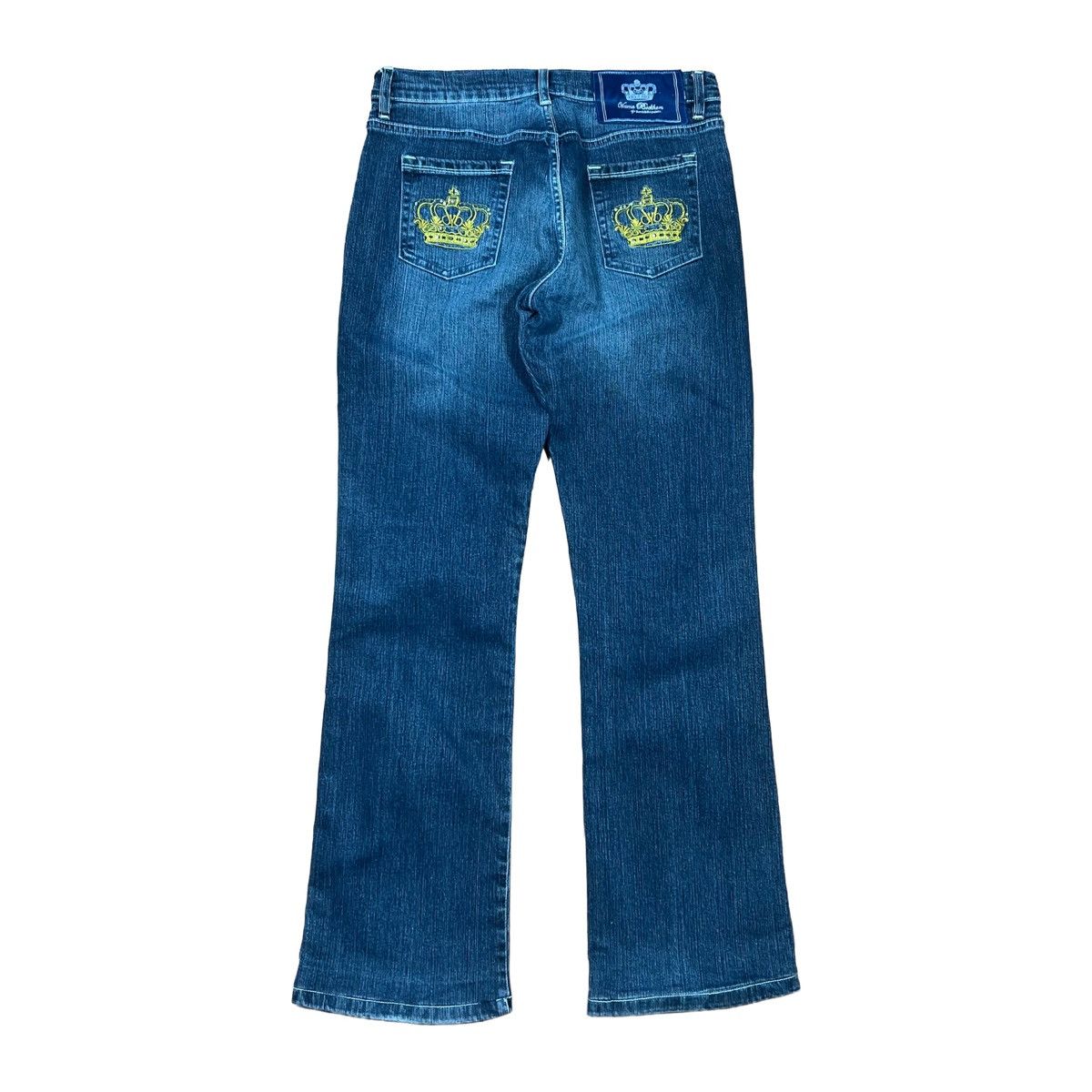 Victoria Beckham Victoria Beckham Crown Embroidered Jeans Size 33" - 2 Thumbnail