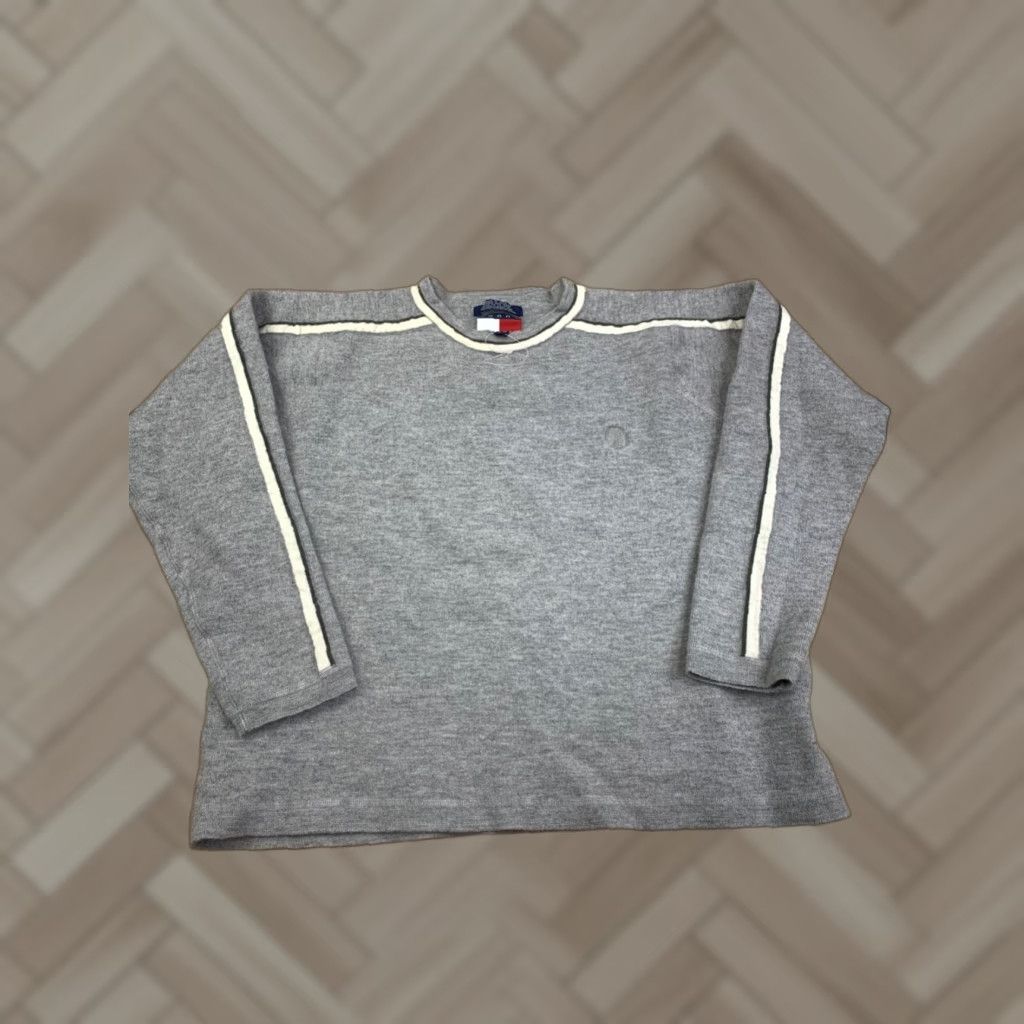 Tommy Hilfiger Tommy Hilfiger Sweater Womens 2XL Gray Wool Blend Crew Neck Size XXL / US 16-18 / IT 52-54 - 1 Thumbnail