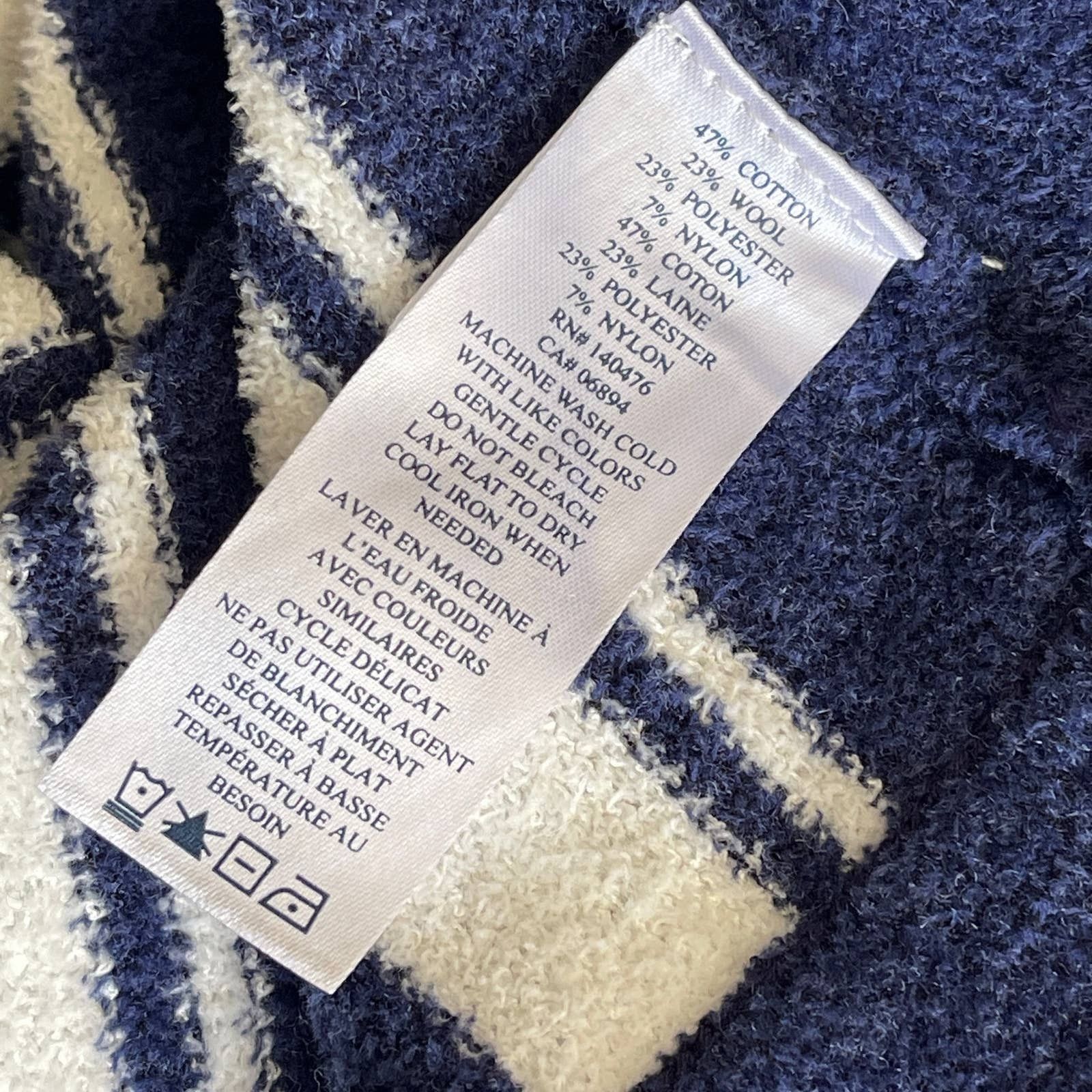 Faherty Faherty Brand Striped Sweater Knit Terry Baja Hoodie Size M Size M / US 6-8 / IT 42-44 - 6 Thumbnail