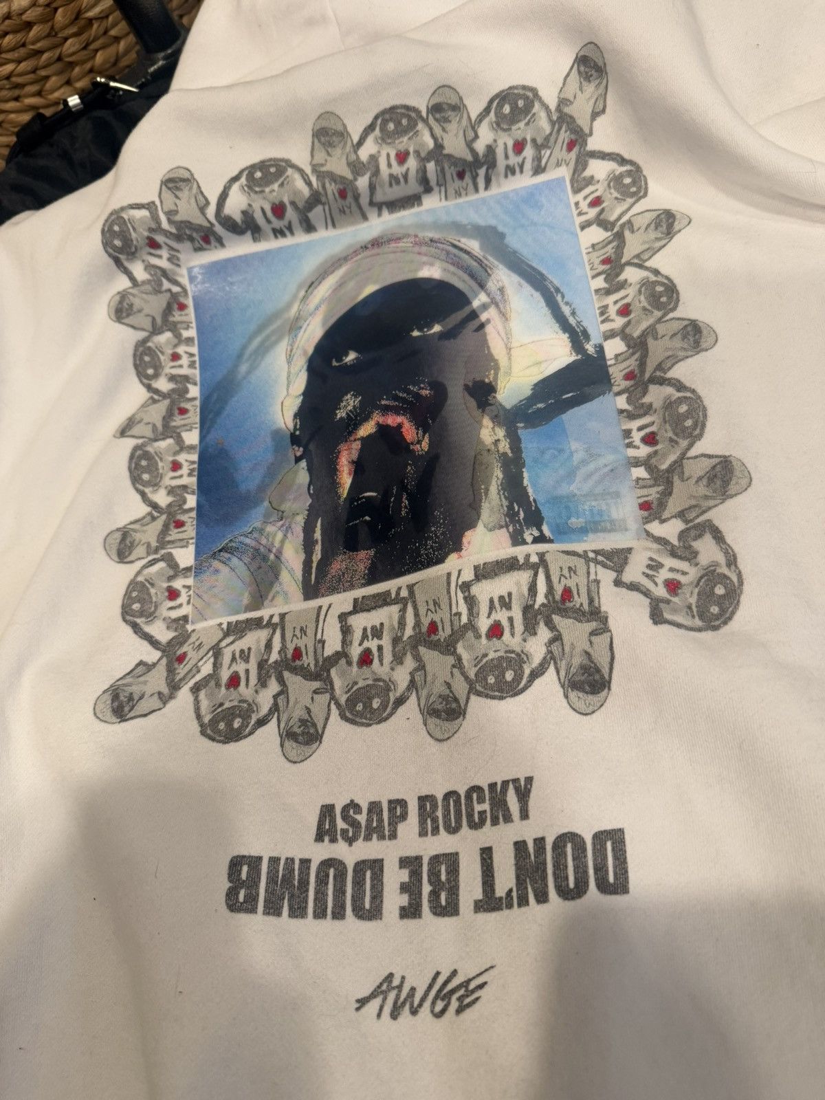 A$AP Rocky Dont Be Dumb Shirthead Zipup Hoodie XXL (white) Venticular Size US XXL / EU 58 / 5 - 8 Thumbnail