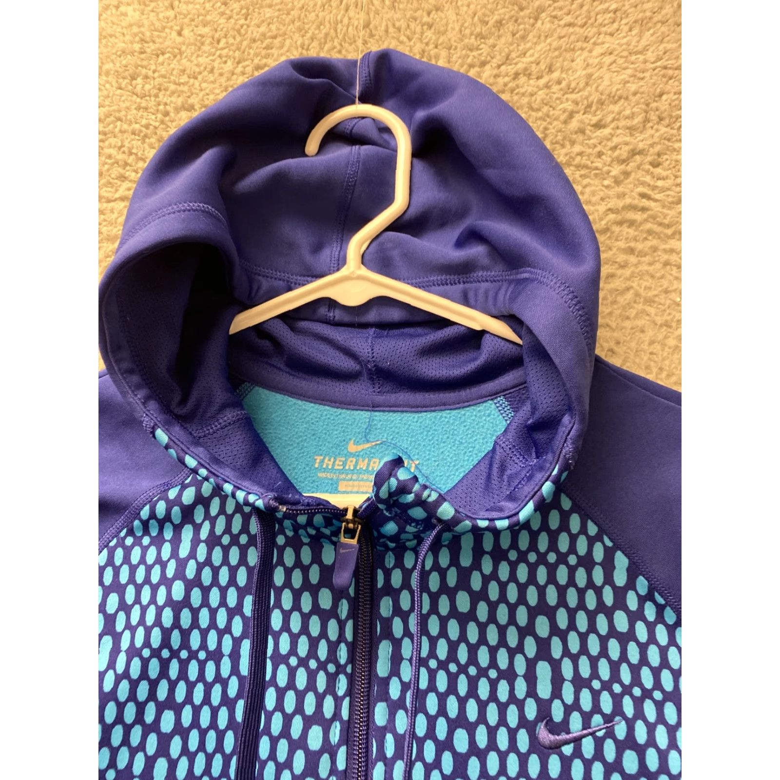 Nike NIKE WOMEN'S HOODIE ZIP HOODIE SWEATSHIRT BLUE FIT /47-80 FULL ZIP ALL TIME ACTIVEWEAR WOMEN'S LARGE L REGULAR Size L / US 10 / IT 46 - 6 Thumbnail