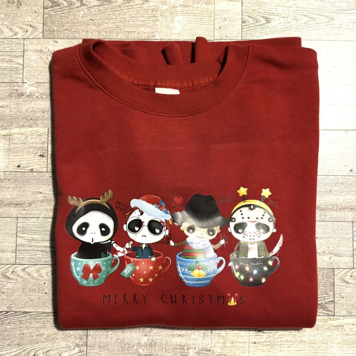Other Halloween Meets Christmas, Rust, Oversized Sweatshirt Size ONE SIZE - 12 Thumbnail