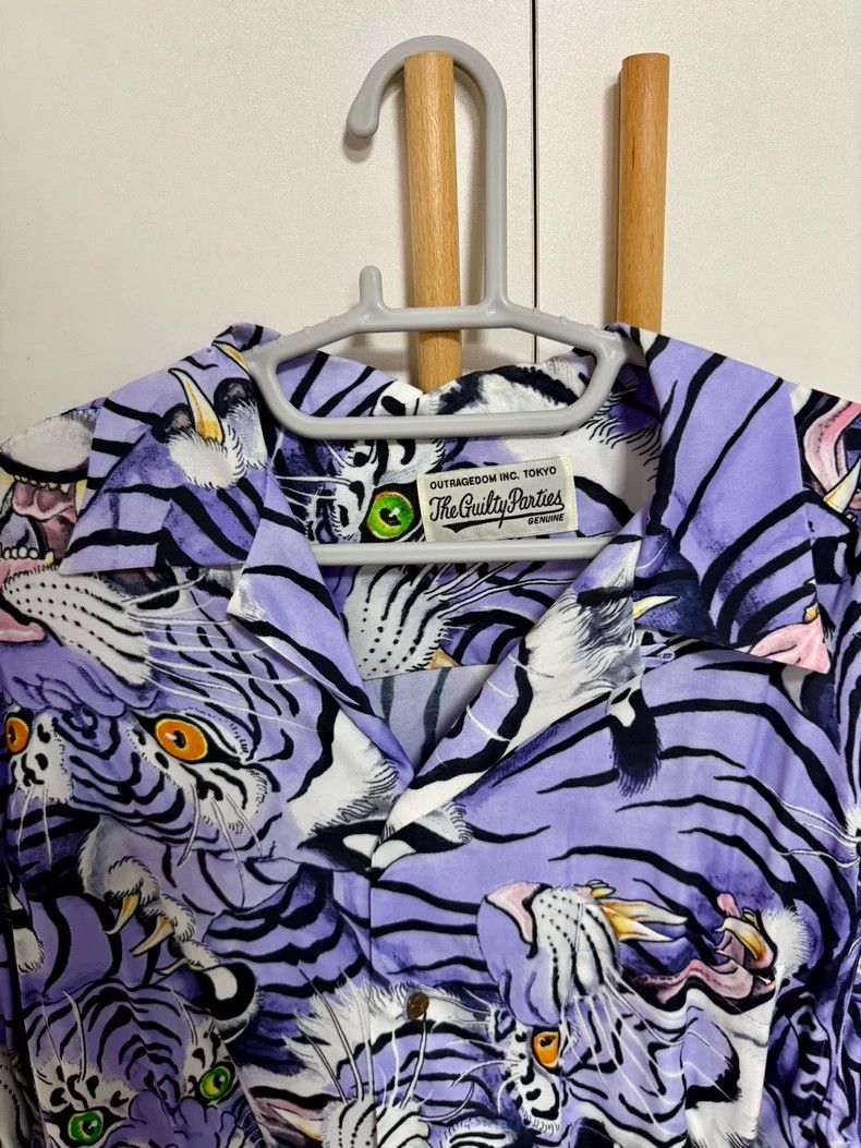 Wacko Maria Wacko Maria TIM LEHI HAWAIIAN SHIRTS - Tiger print long sl Size US XL / EU 56 / 4 - 2 Thumbnail