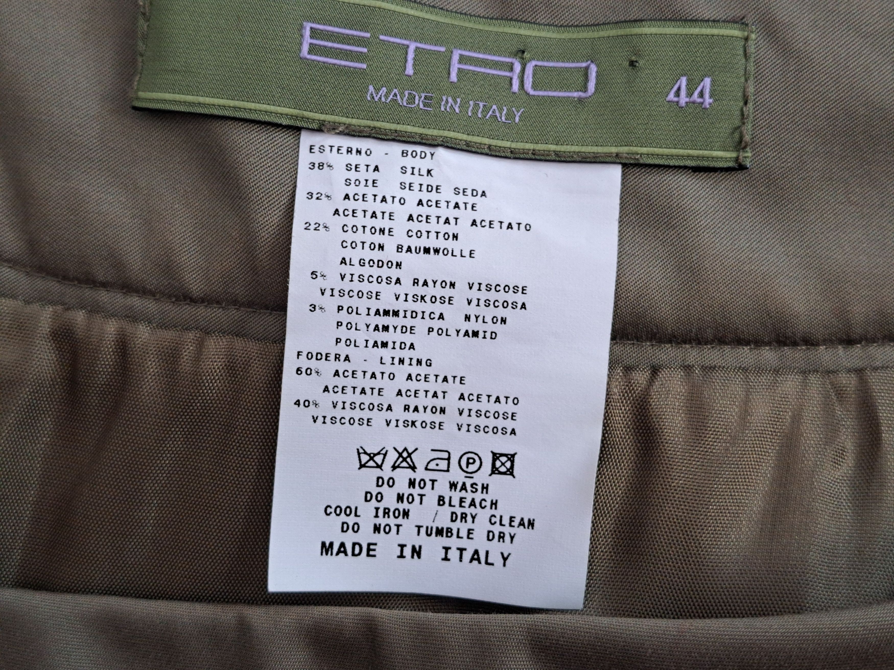 Etro ETRO silk blend skirt. Size 44. Size 30" / US 8 / IT 44 - 9 Thumbnail