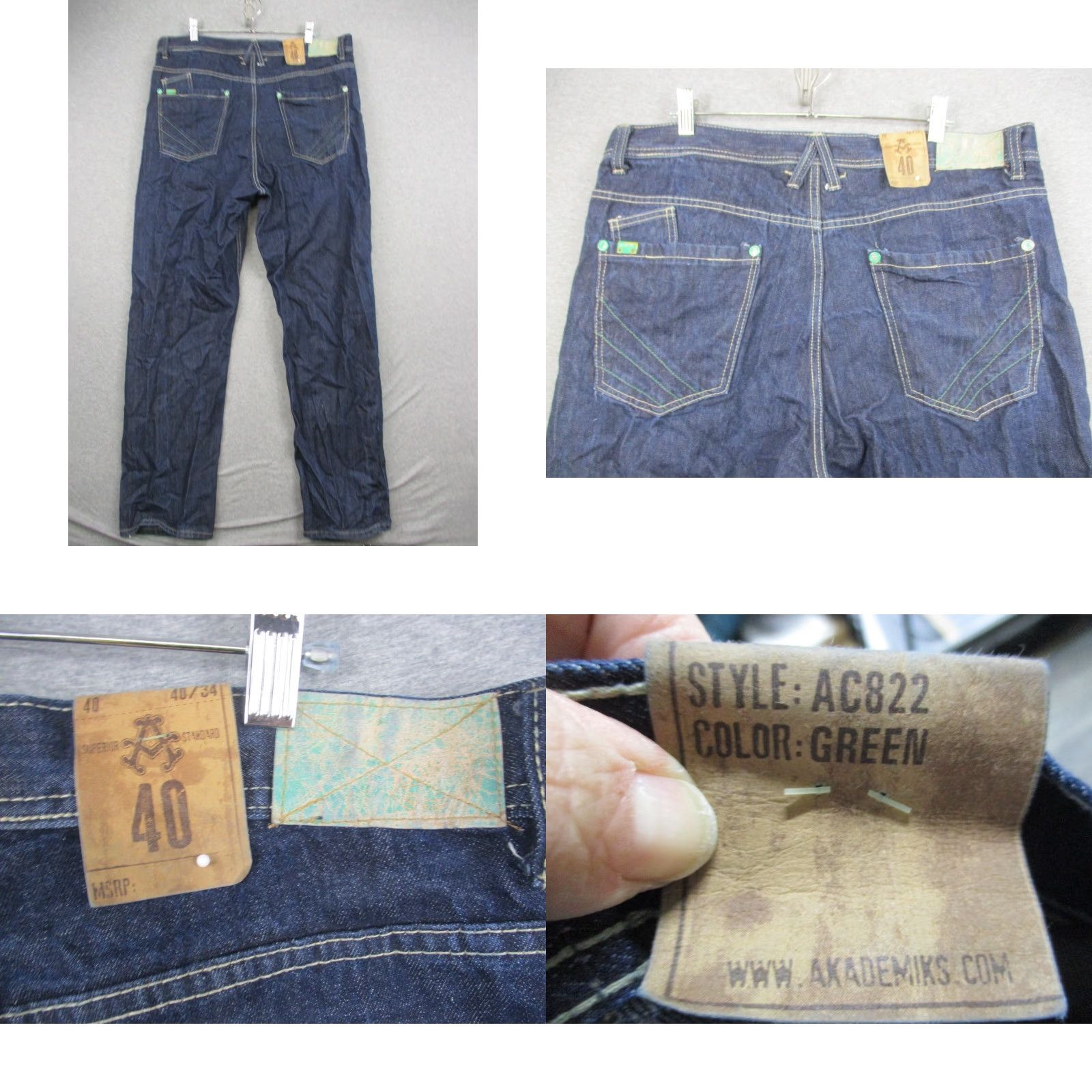 Akademiks Akademiks Jeans 38 Men's Baggy Denim Blue NWT Regular Fit 5-Pocket Hip Hop Style Women? Wait sex. End. Size US 38 / EU 54 - 8 Thumbnail