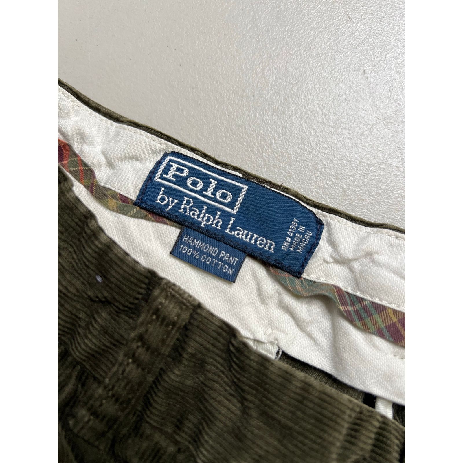 Polo Ralph Lauren Vintage Polo Ralph Lauren Hammon corduroy Pants Green 34/32 Size US 34 / EU 50 - 3 Thumbnail