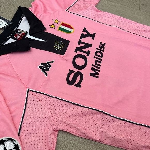 Kappa Juventus 97/98 Alessandro Del Piero #10 Retro Pink Soccer Je Size US XXL / EU 58 / 5 - 5 Thumbnail