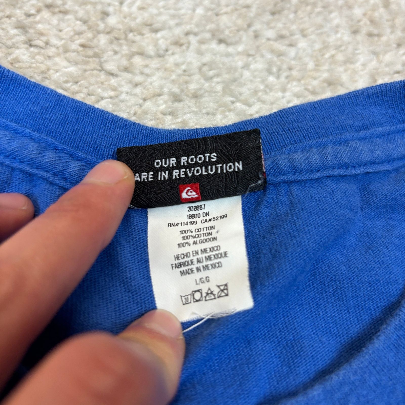 Quiksilver × Vintage Vintage Y2K Quiksilver Retro Logo Shirt Men's L Skater Surf Size US L / EU 52-54 / 3 - 6 Thumbnail