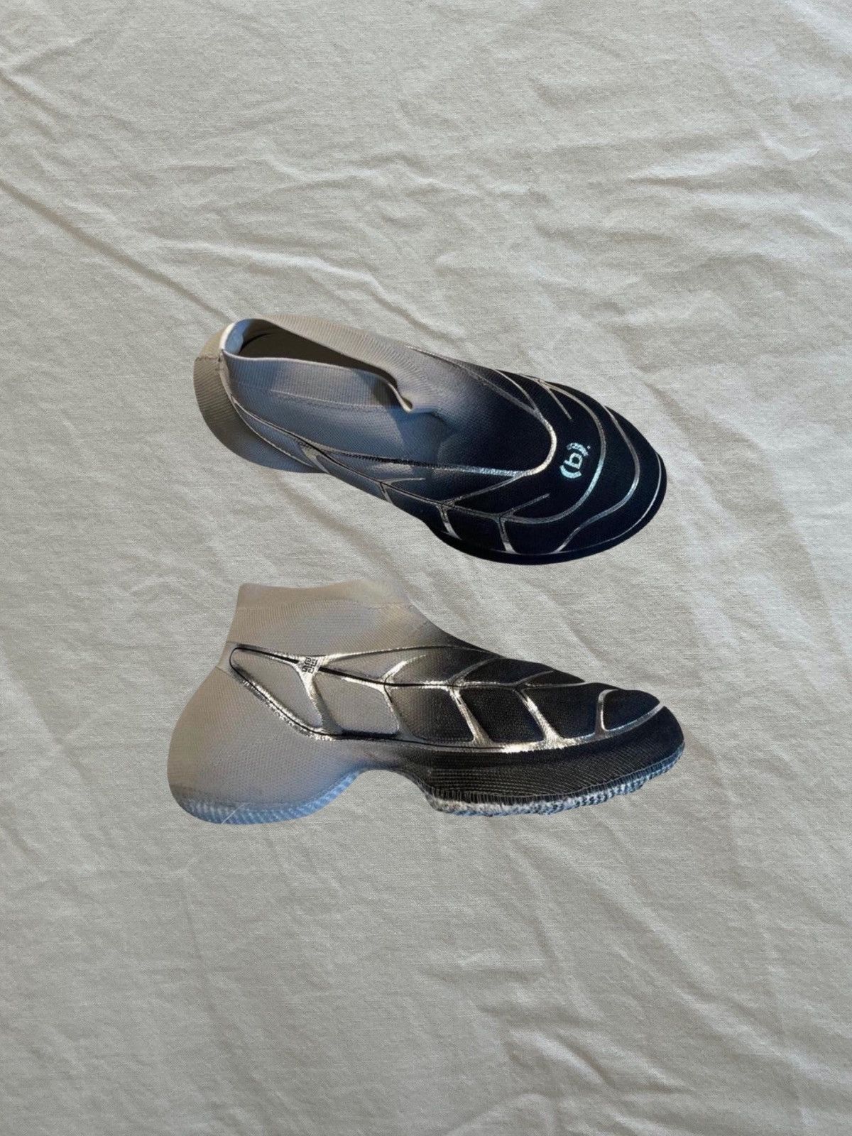 (B).Stroy × Givenchy GIVENCHY x (B).STROY TK-360 grey + sylver Size US 7 / EU 40 - 1 Thumbnail