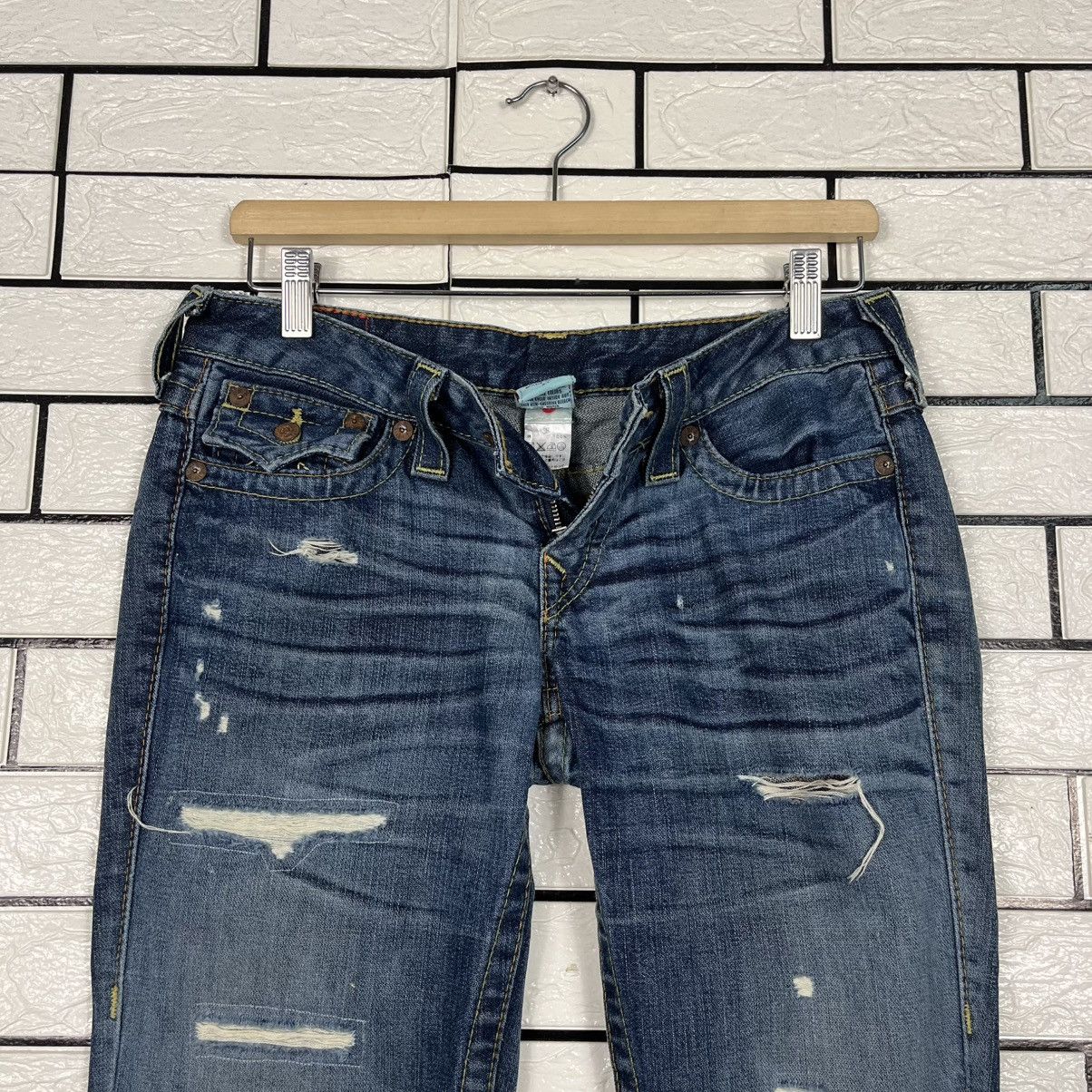 Japanese Brand Vintage True Religion Brand Jeans Patchwork Denim Size 28" / US 6 / IT 42 - 16 Thumbnail