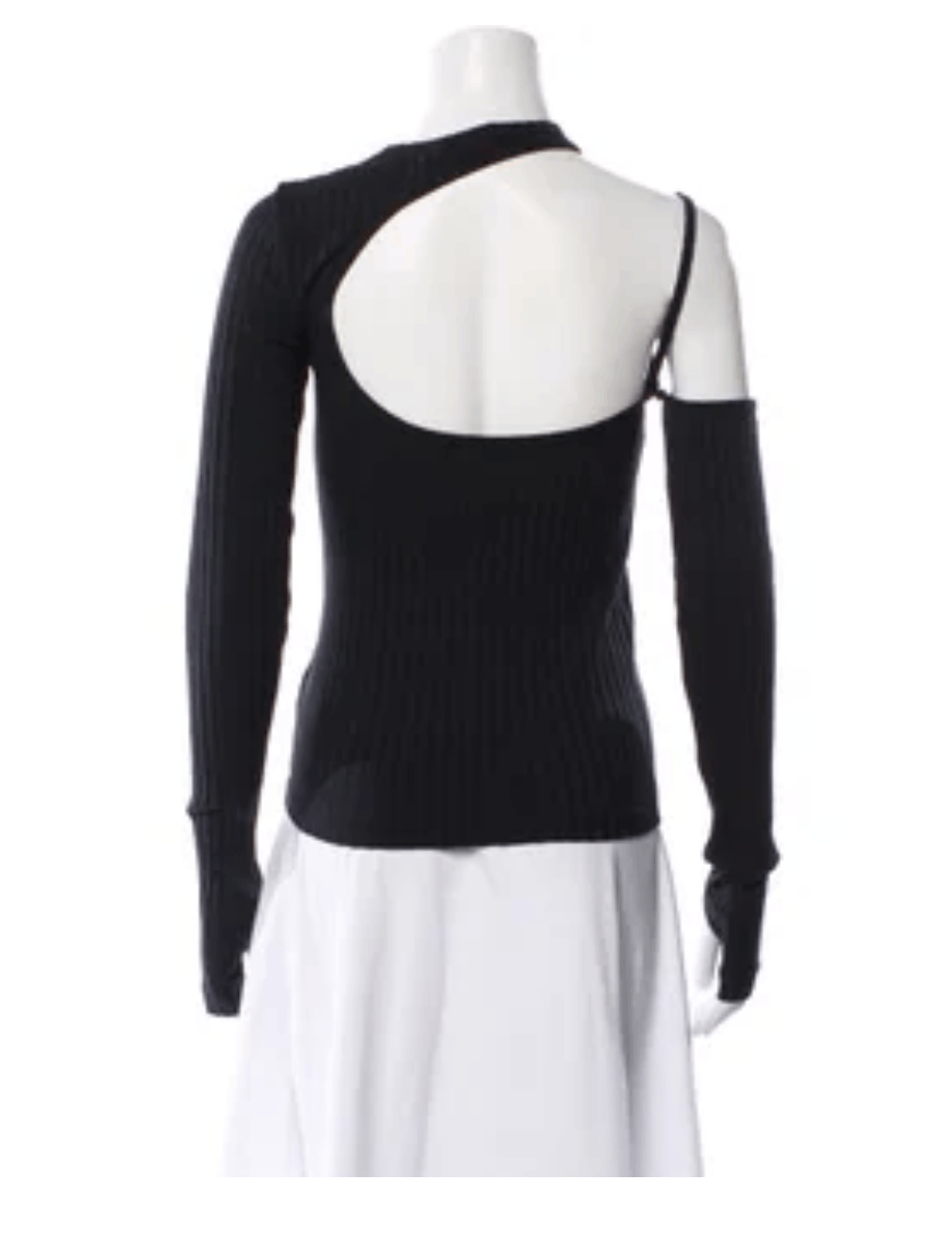 Helmut Lang Helmut Lang Asymmetrical Longsleeve Top Size L / US 10 / IT 46 - 7 Thumbnail