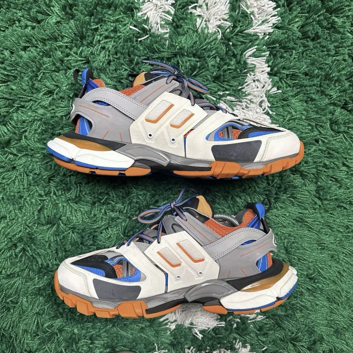 SZ 10 - Balenciaga Track Orange White Sneaker - Worn Twice