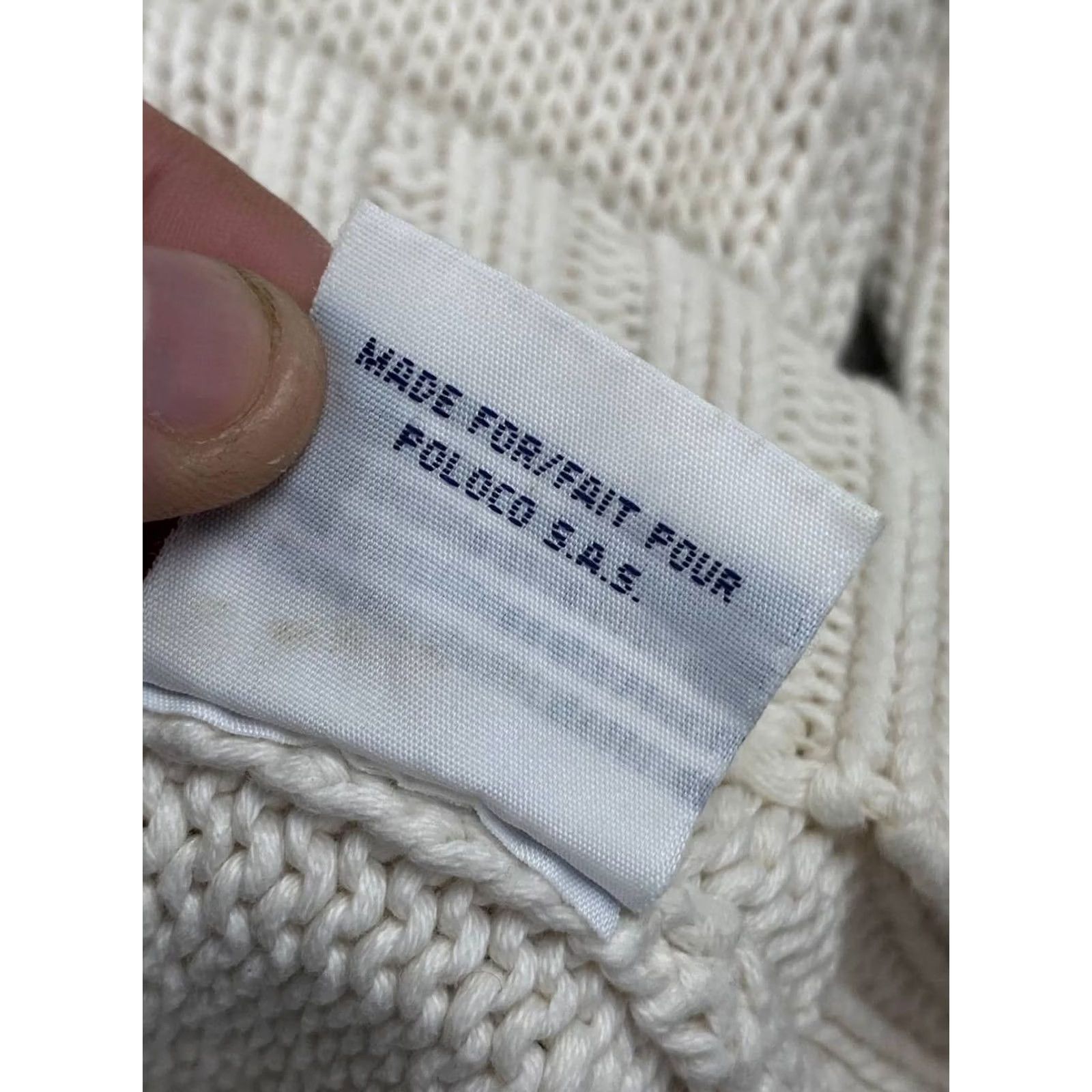 Polo Ralph Lauren VINTAGE Polo Ralph Lauren Knit Sweater Flag USA 90s Women Size S White Size S / US 4 / IT 40 - 4 Thumbnail