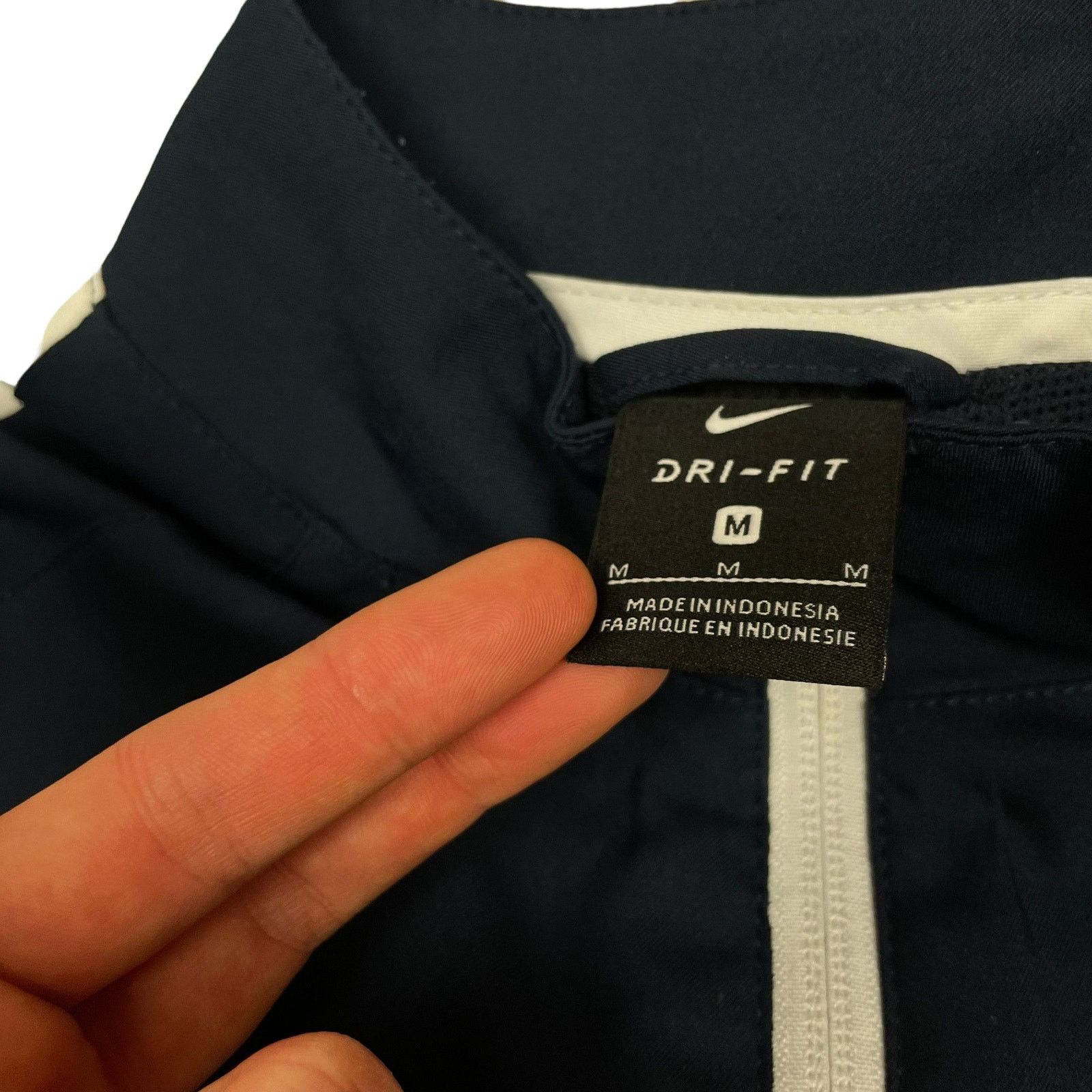 Nike × Vintage Nike Dri Fit Men's Blue Mesh Lined Full Zip Track Jacket M Size US M / EU 48-50 / 2 - 9 Thumbnail