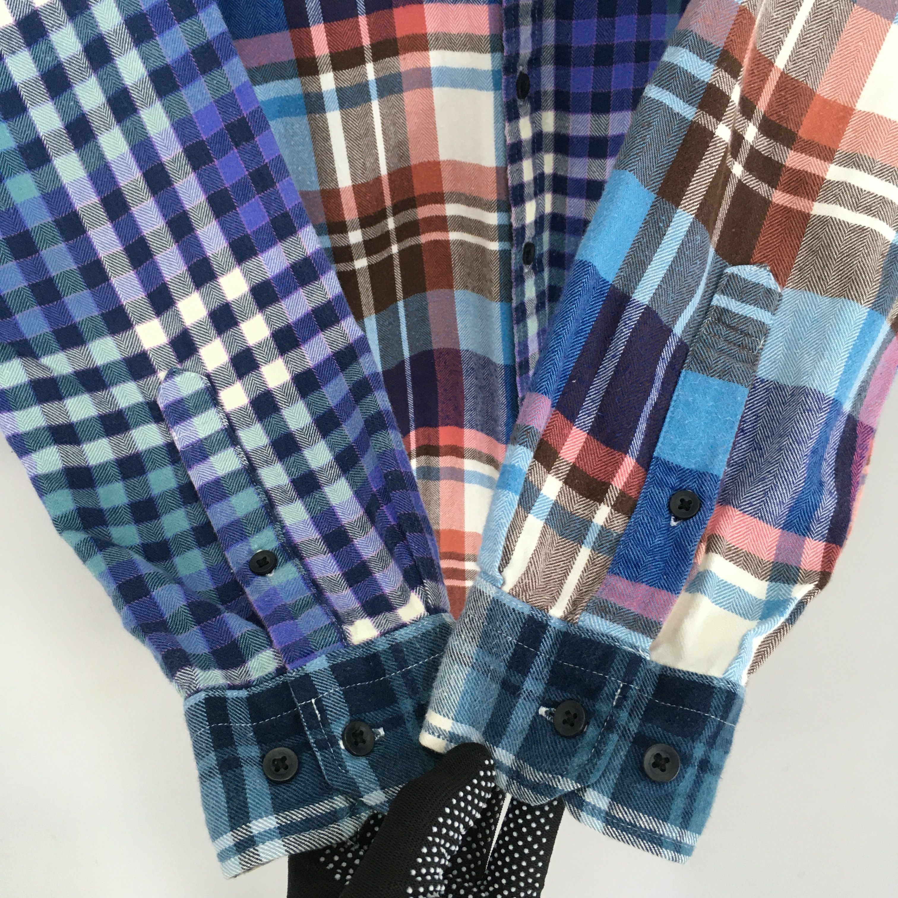 JW Anderson × Uniqlo Patchwork Rebuild Uniqlo Checkered Flannel Shirt Medium Size US M / EU 48-50 / 2 - 4 Thumbnail