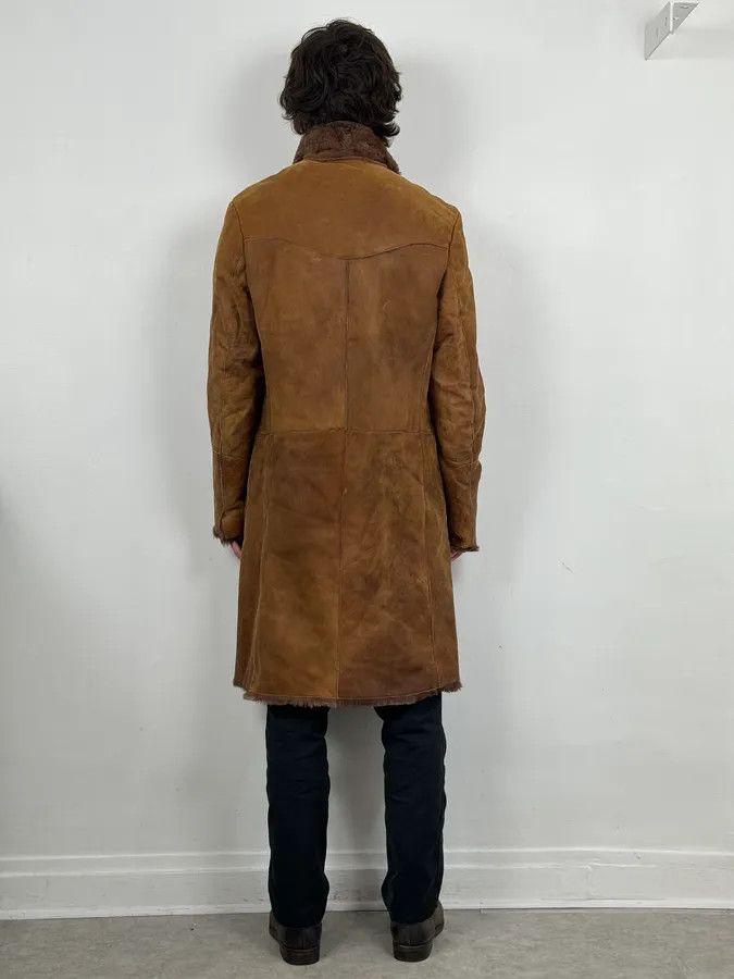 Roberto Cavalli AW2005 Cavalli Royal Brown Shearling Long Jacket Size US M / EU 48-50 / 2 - 3 Thumbnail