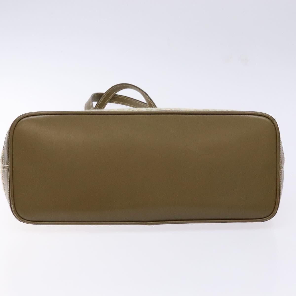 Celine CELINE C Macadam Canvas Tote Bag Khaki Silver Size ONE SIZE - 9 Thumbnail