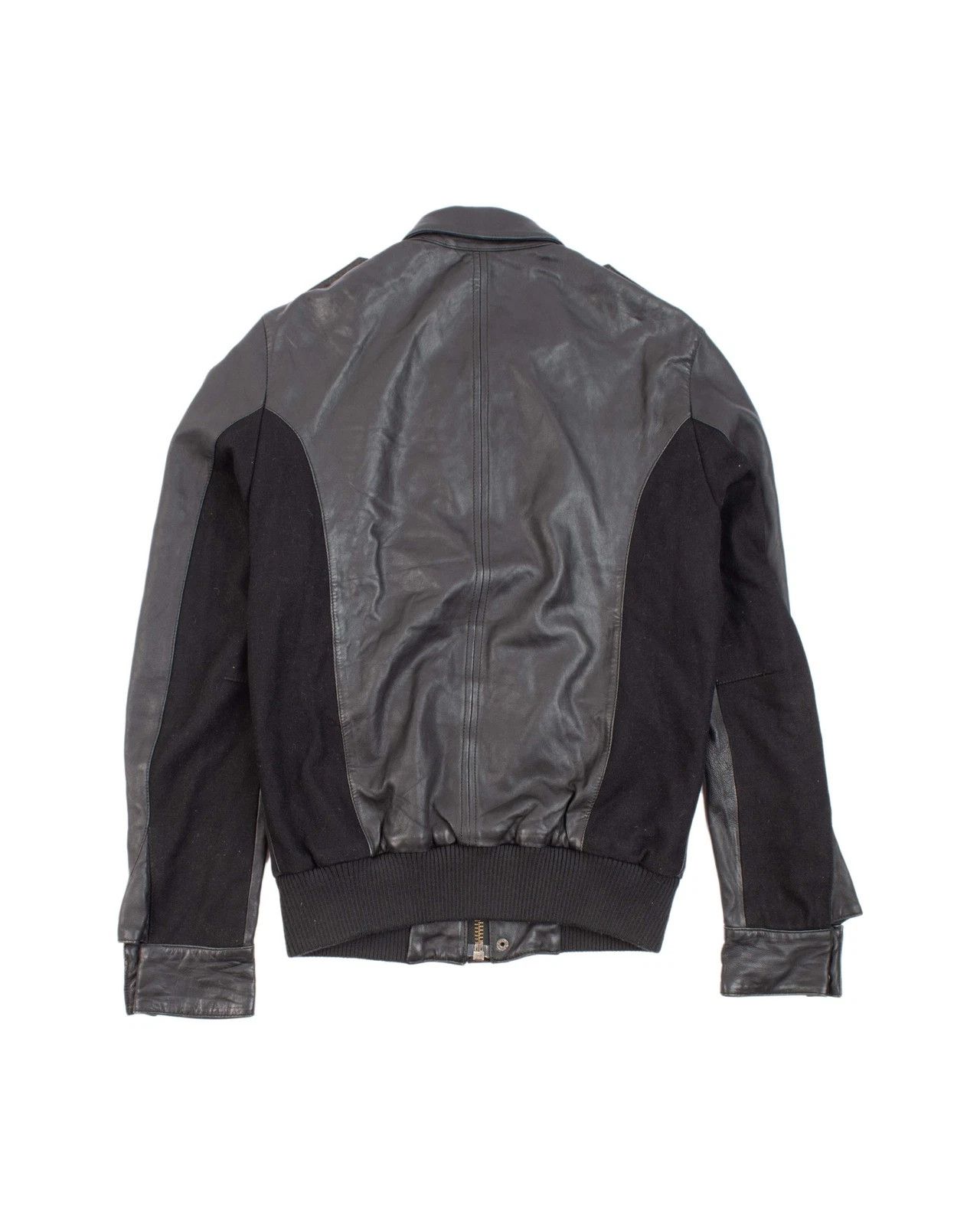 Allsaints All Saints Stearn Jacket Genuine Leather Bomber Black Size M Size US M / EU 48-50 / 2 - 2 Thumbnail
