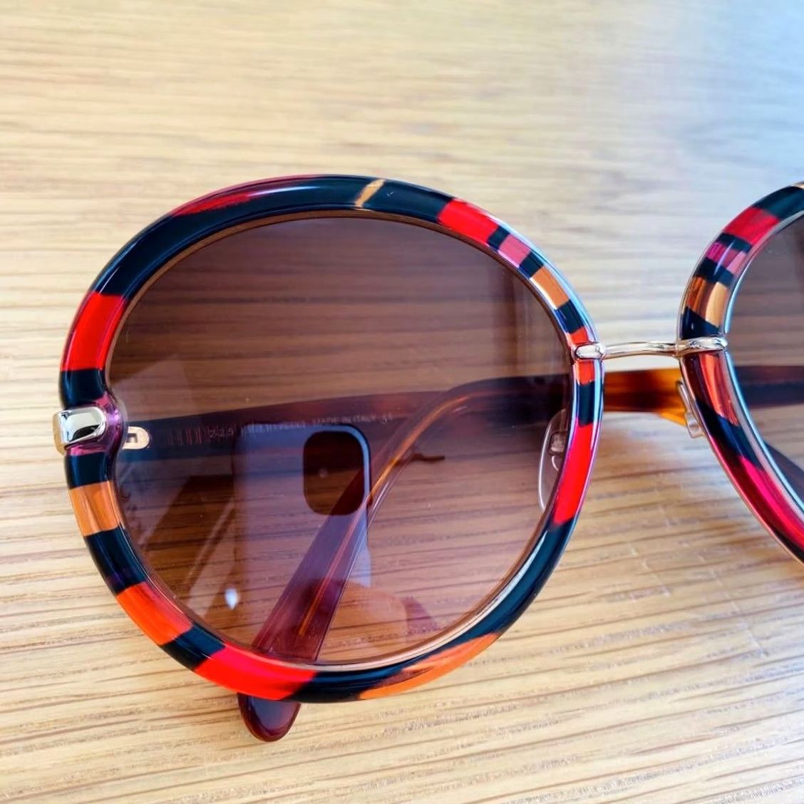 Emilio Pucci Emilio Pucci Sunglasses Red Pucci Pattern Unused Designer Italy Size ONE SIZE - 6 Thumbnail