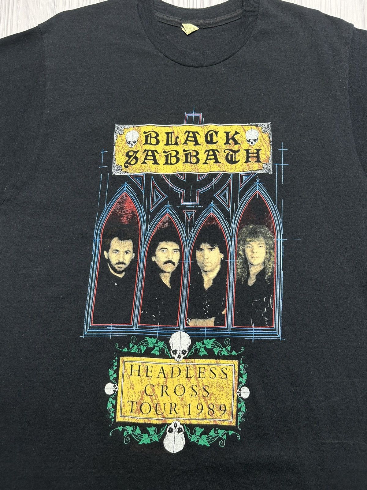 Band Tees Black Sabbath Ozzy Osbourne Headless Cross Tour 1989 T-Shirt Size US XL / EU 56 / 4 - 5 Thumbnail