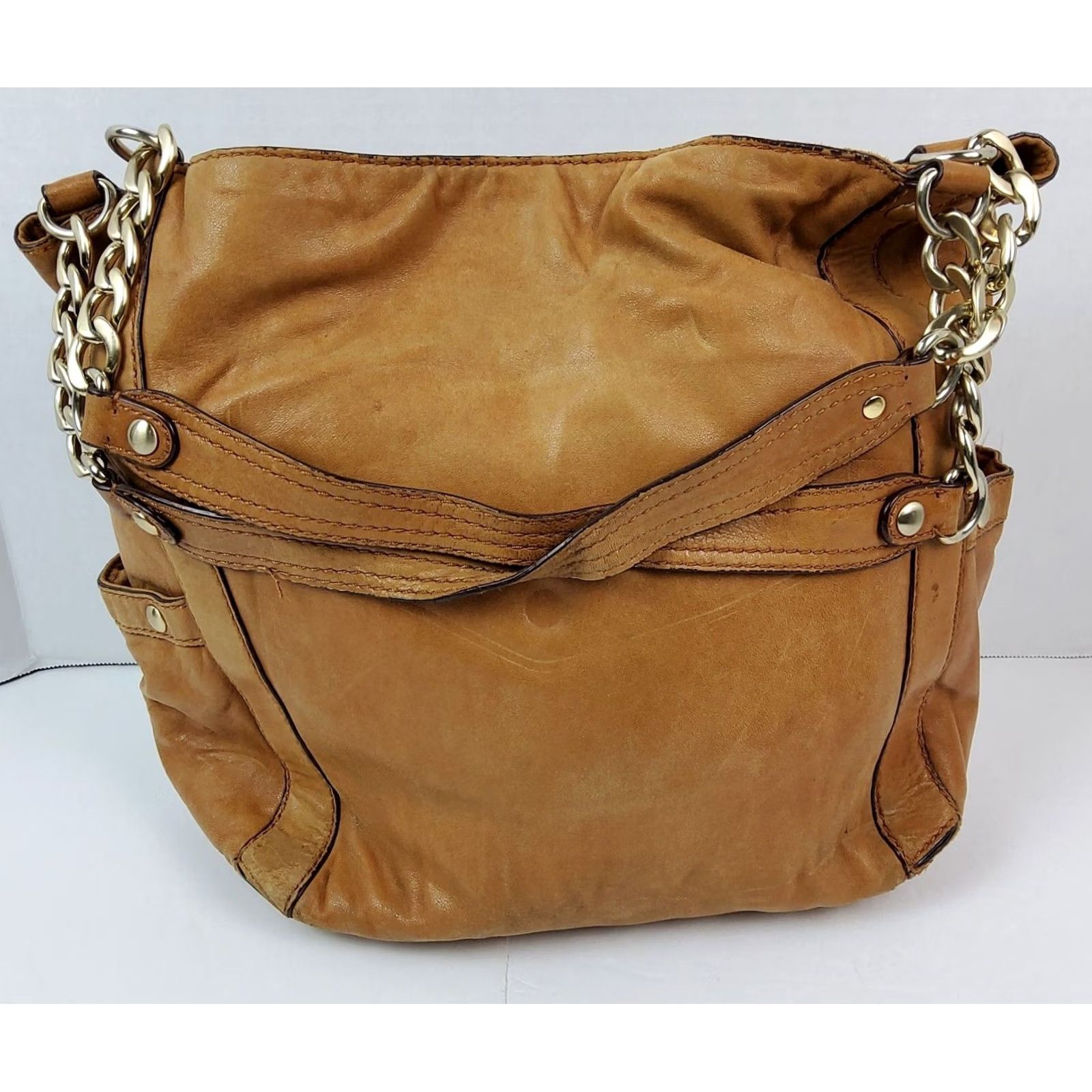 Michael Kors Michael Kors Shoulder Bag Leather Purse Women Large Brown Slouchy Exterior Leather Size ONE SIZE - 4 Thumbnail