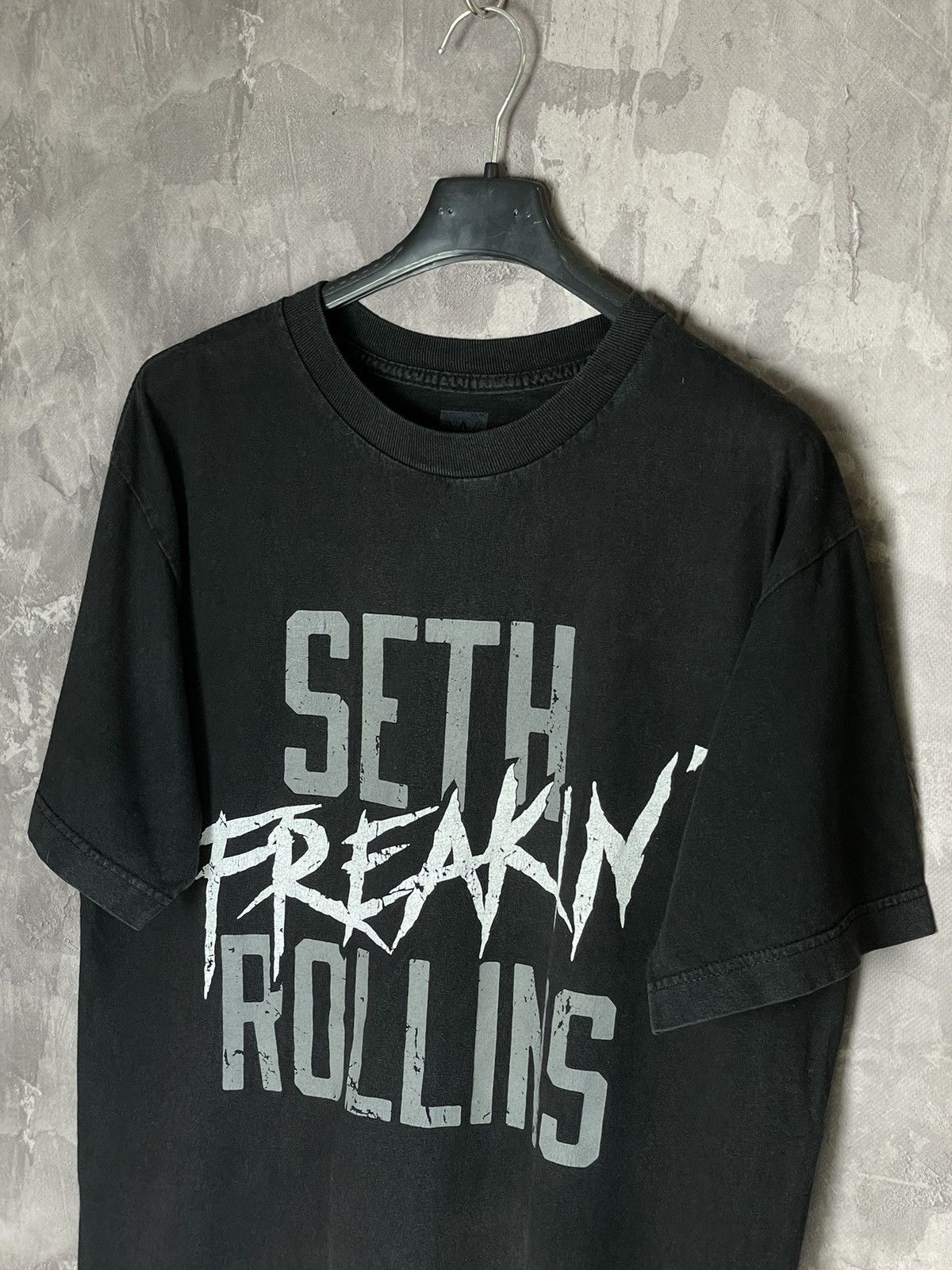 Band Tees × Vintage × WWE Mens WWE Seth Freakin' Rollins T Shirt Black Size M Medium Size US M / EU 48-50 / 2 - 9 Thumbnail