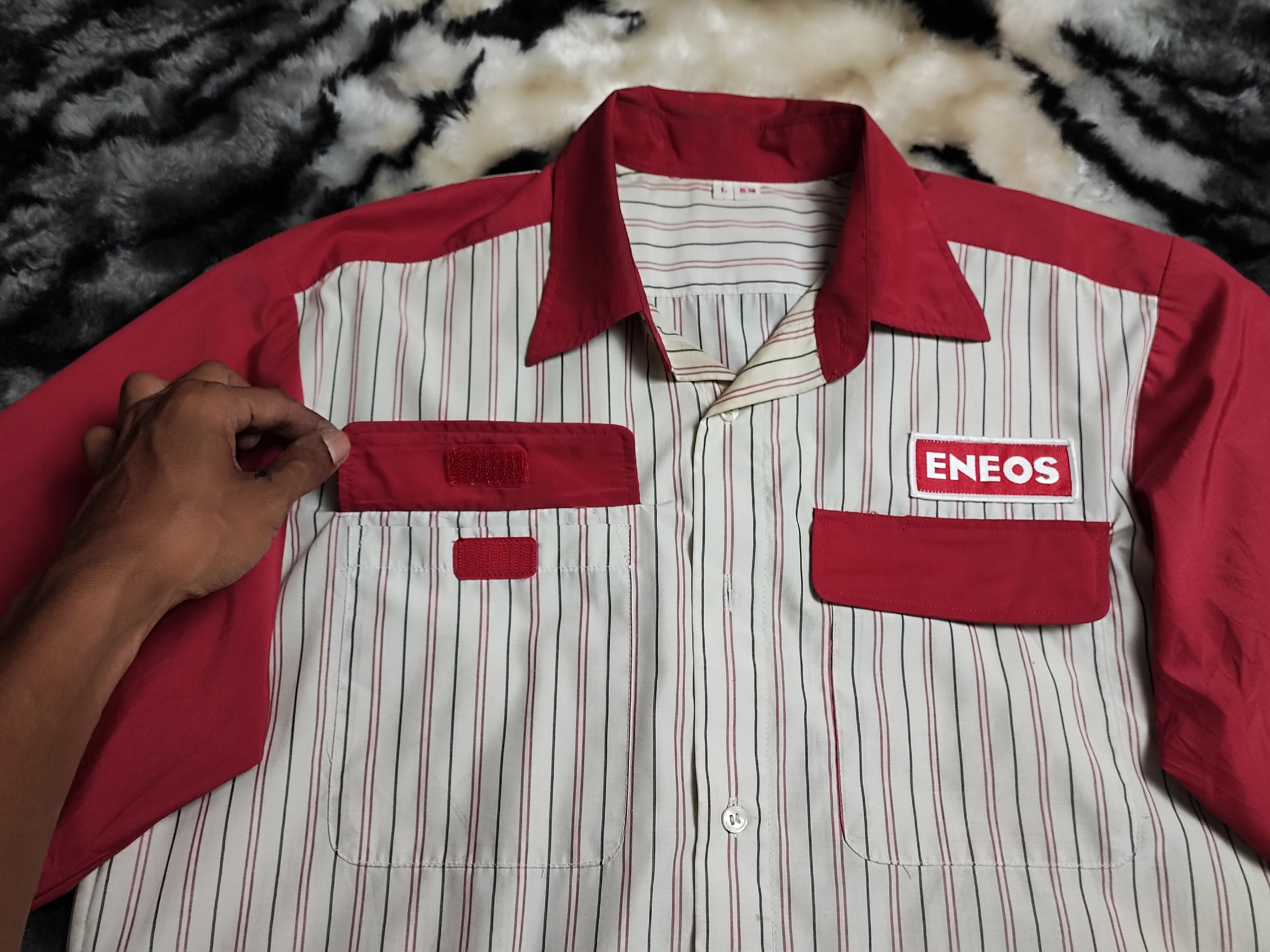 Japanese Brand Vintage Eneos Shirt Jdm Initial D Style Size US L / EU 52-54 / 3 - 5 Thumbnail