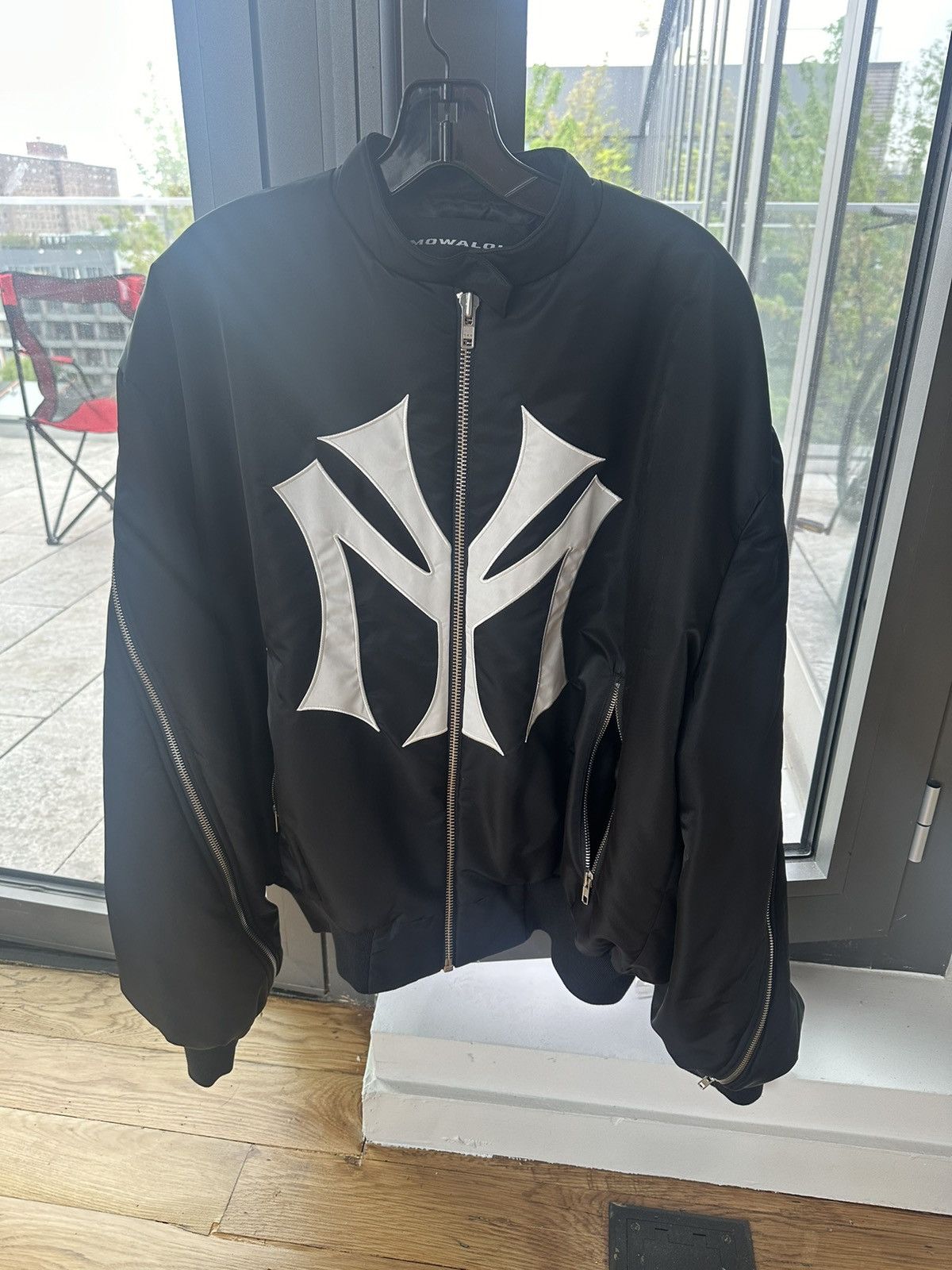 Pre-owned Mowalola My City Runway Bomber In Black | ModeSens