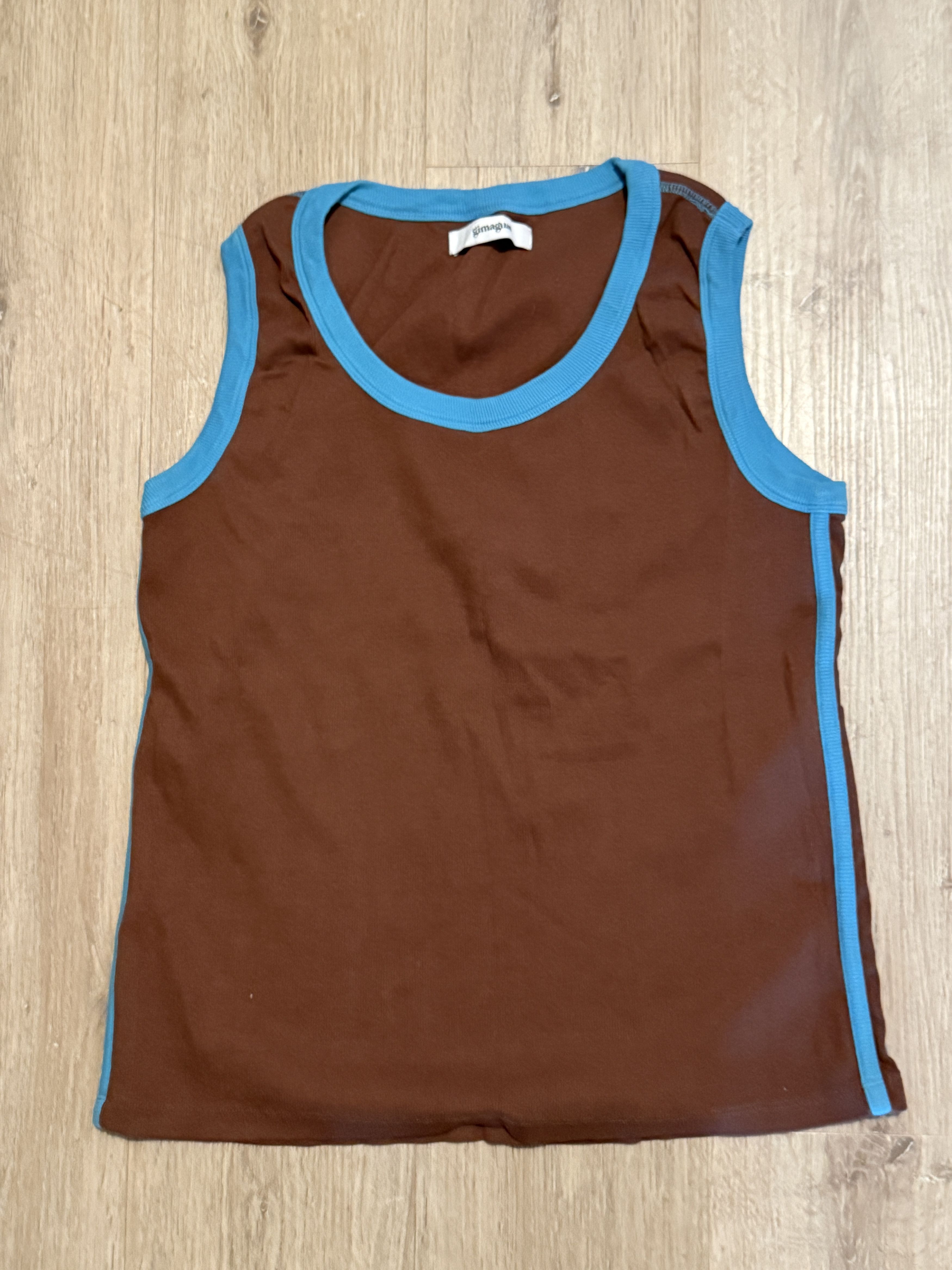 Gimaguas Black and brown tank top Size US M / EU 48-50 / 2 - 1 Thumbnail