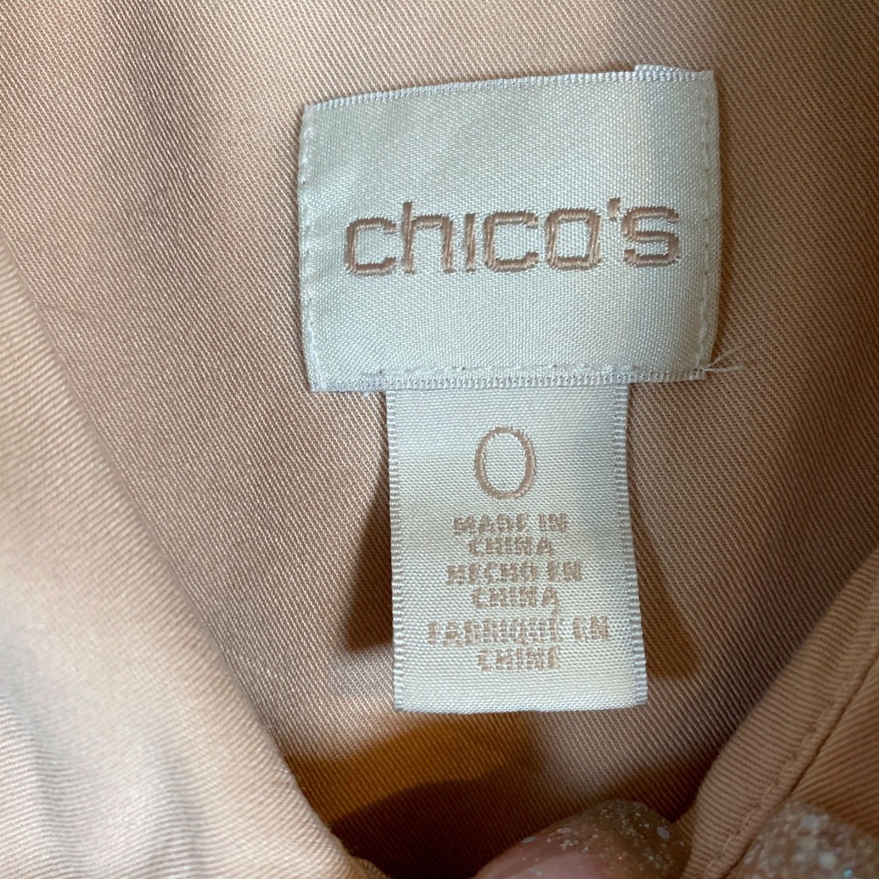 Vintage Chicos Womens Shirt Light Peach Oversized Collared Button Down Roll Sleeve 0 Size S / US 4 / IT 40 - 6 Thumbnail