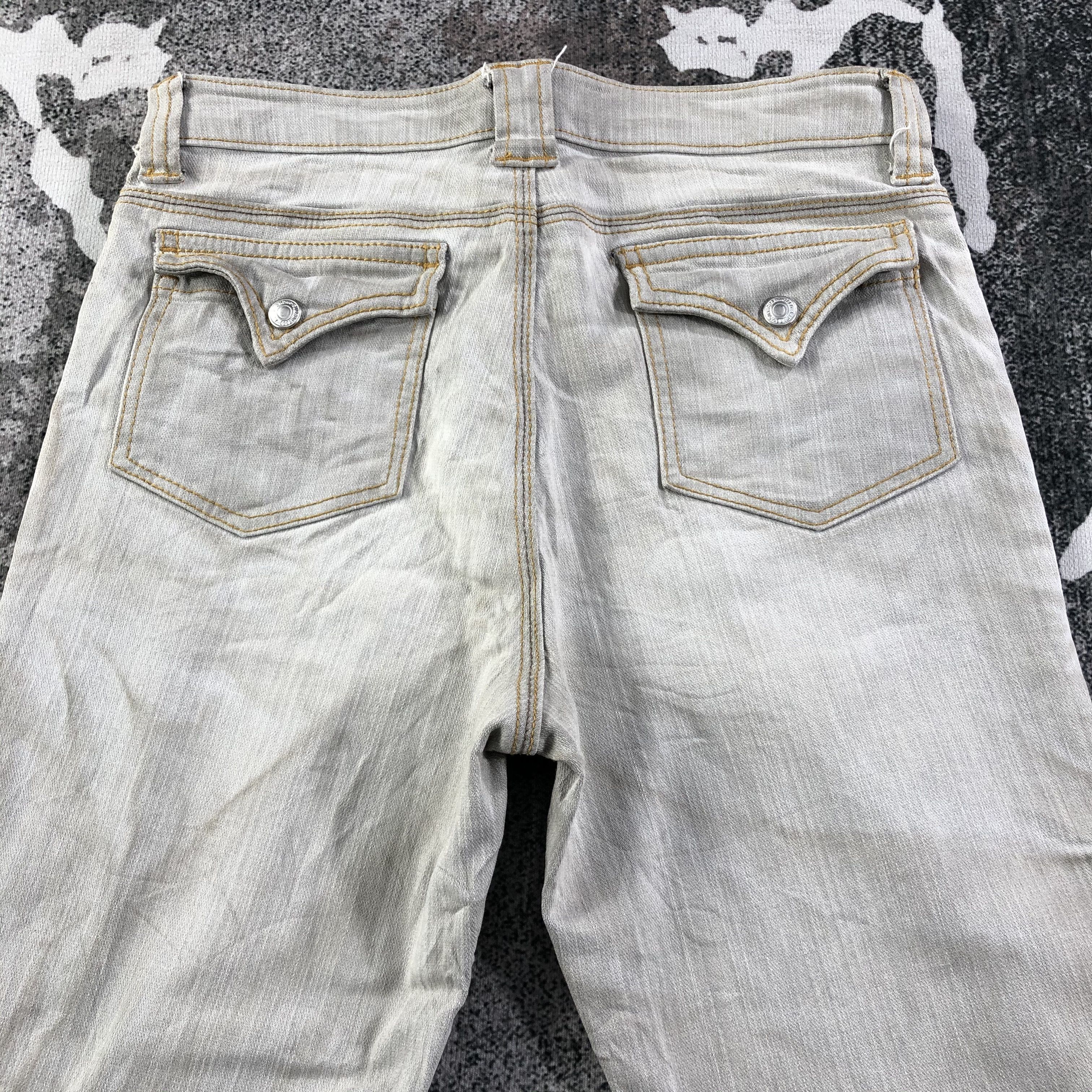 Japanese Brand Japanese Bush Pants Jeans Faded Gray Denim KJ1619 Size US 27 - 4 Thumbnail