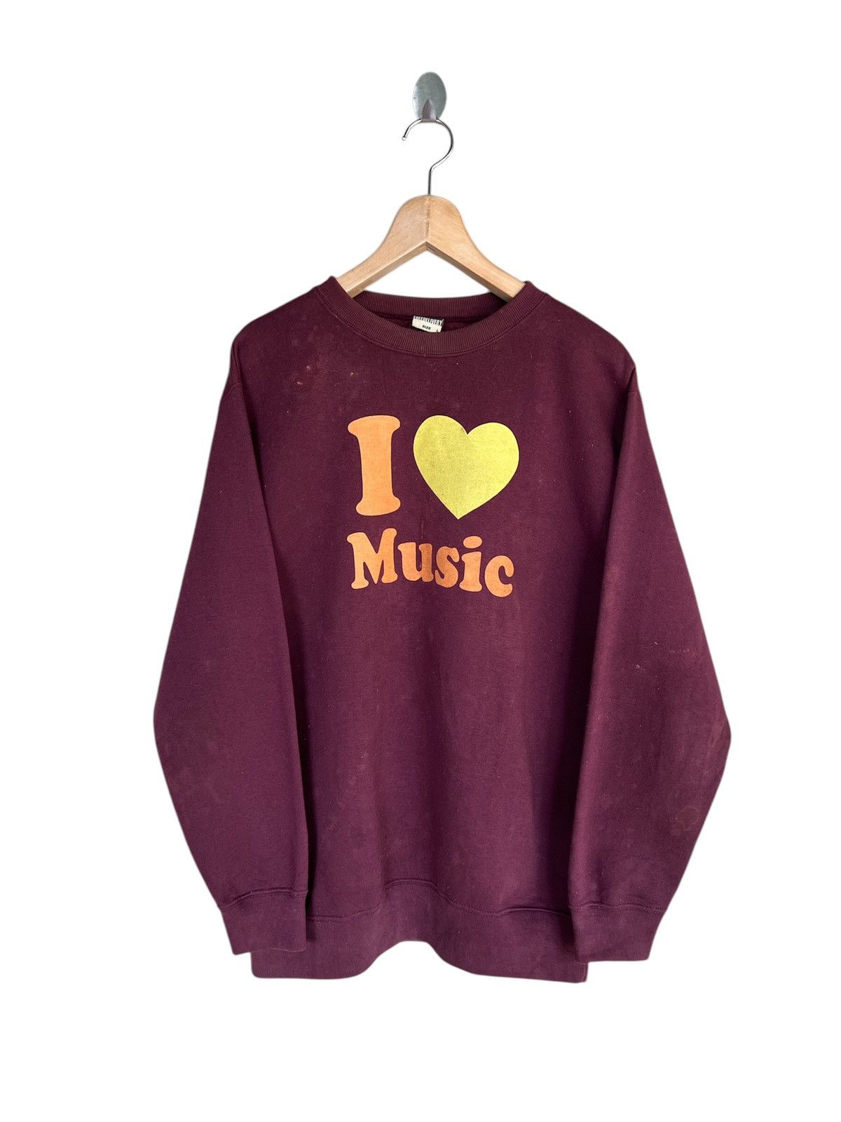 Other Vintage I love Music Sweatshirt Size US M / EU 48-50 / 2 - 1 Thumbnail