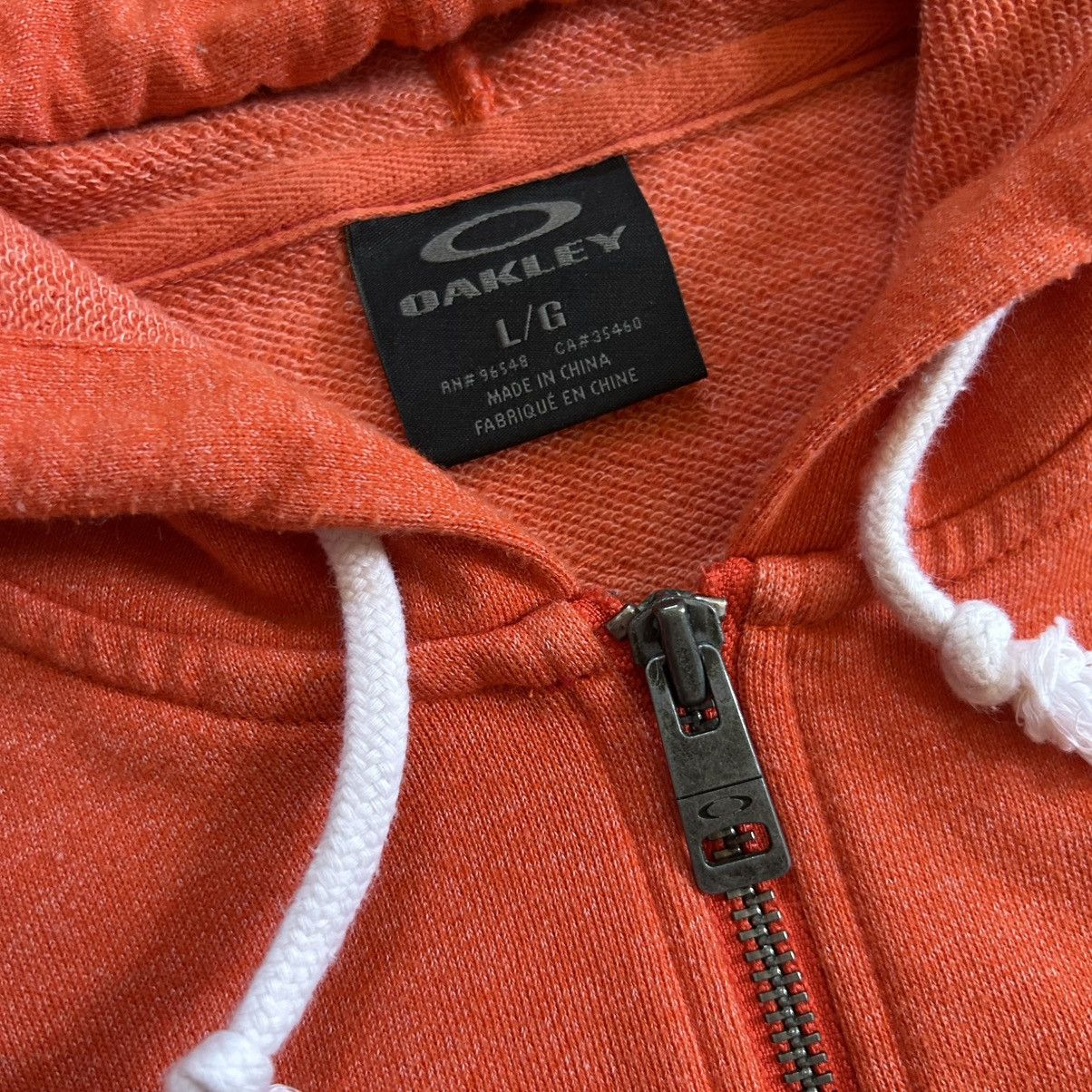 Oakley 2015 BURNT ORANGE HEATHER OAKLEY SQUARE LOGO FULL ZiP HOODiE Size US L / EU 52-54 / 3 - 19 Thumbnail