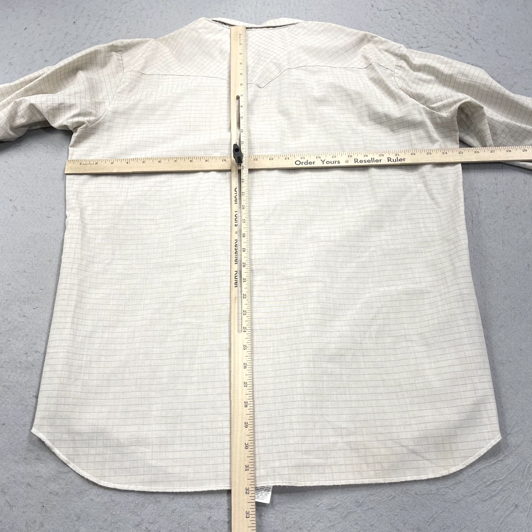 Vintage VINTAGE HBar C California Ranchwear Shirt Mens XL Beige Check Western Snap 70s Size US XL / EU 56 / 4 - 7 Thumbnail
