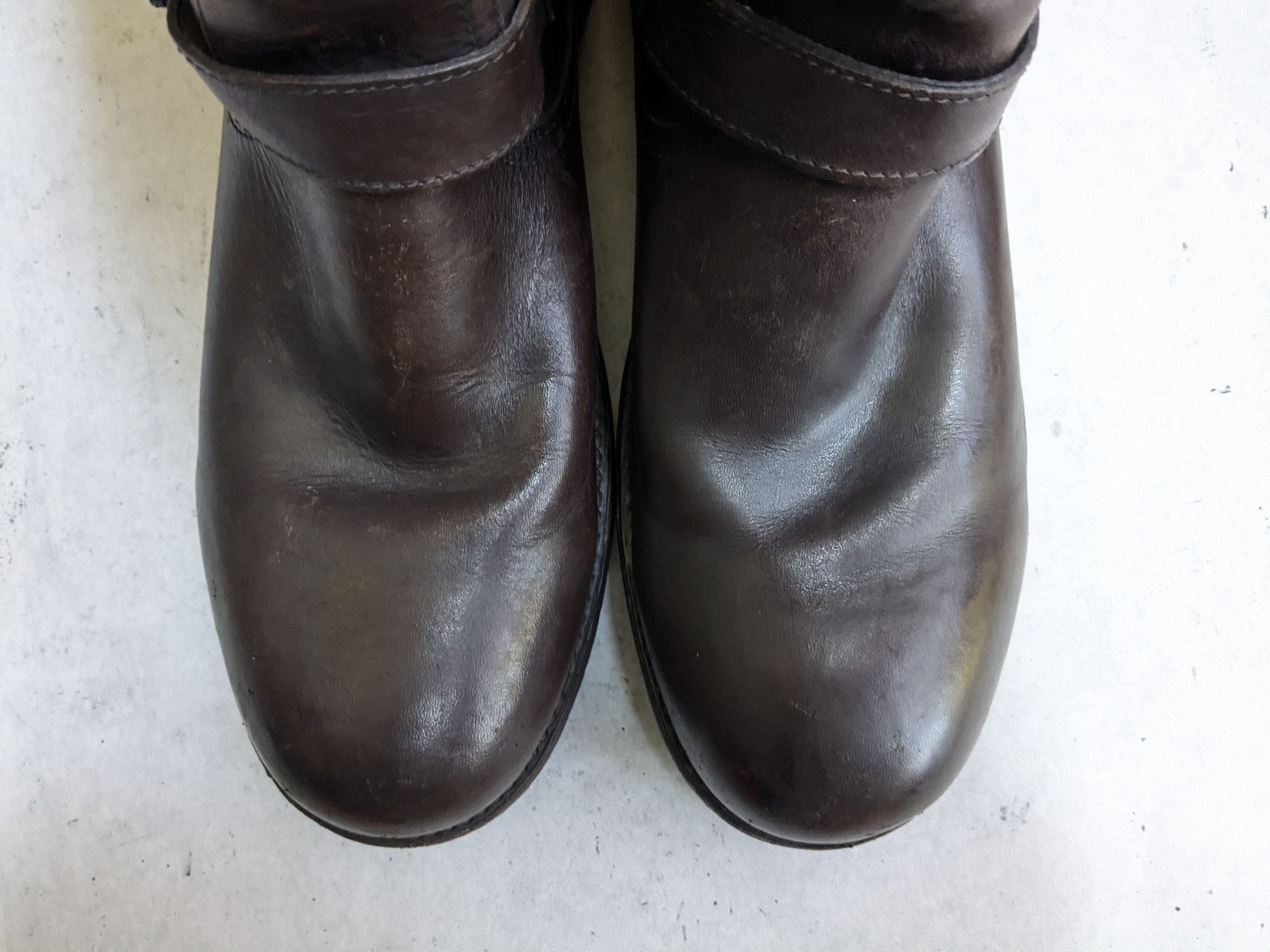 Frye Frye Engineer Boots Brown 11.5 M Leather Buckle Strap Size US 11.5 / EU 44-45 - 2 Thumbnail