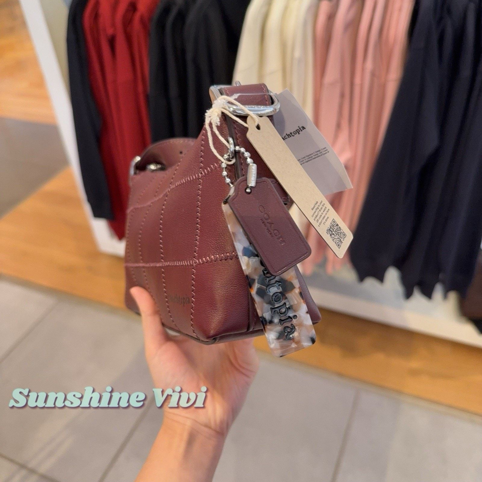 Coach NWT Coach Ego Small Shoulder Bag In Leather CEJ50 merlot Size ONE SIZE - 10 Thumbnail