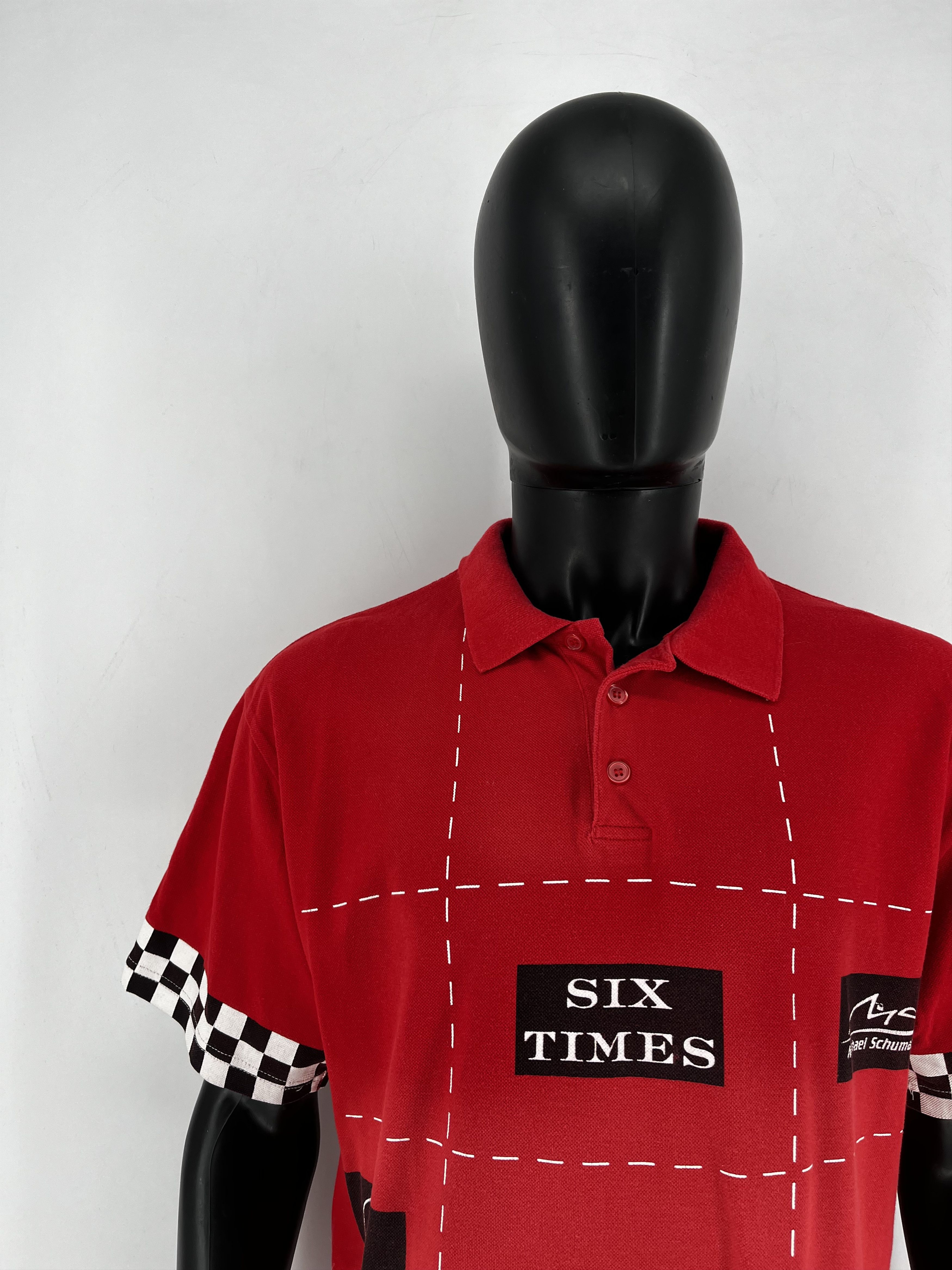 Vintage Michael Schumacher Collection Men's L 2003 Six Times F1 Size US L / EU 52-54 / 3 - 6 Thumbnail