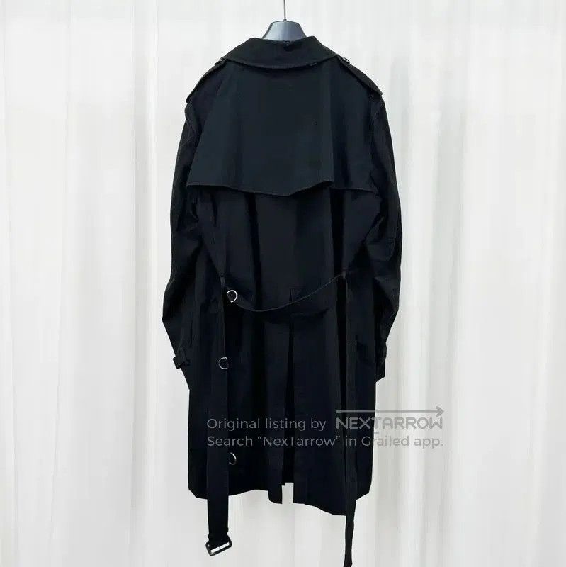 Burberry Burberry Black Cotton Double-Breasted Trench Coat. Size US XXL / EU 58 / 5 - 2 Thumbnail