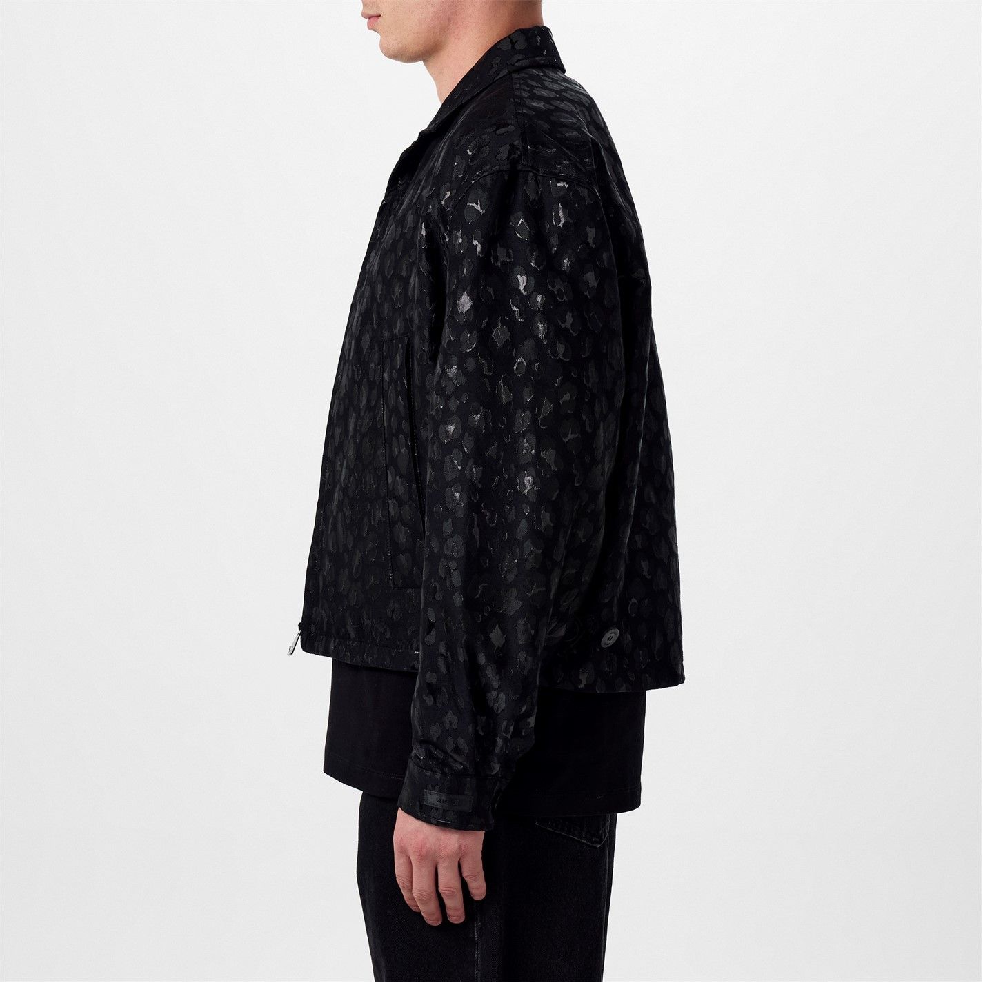 Versace o1g2r1mq0526 Leopard Print Wool Long Sleeve Bomber Jacket Size US L / EU 52-54 / 3 - 5 Thumbnail