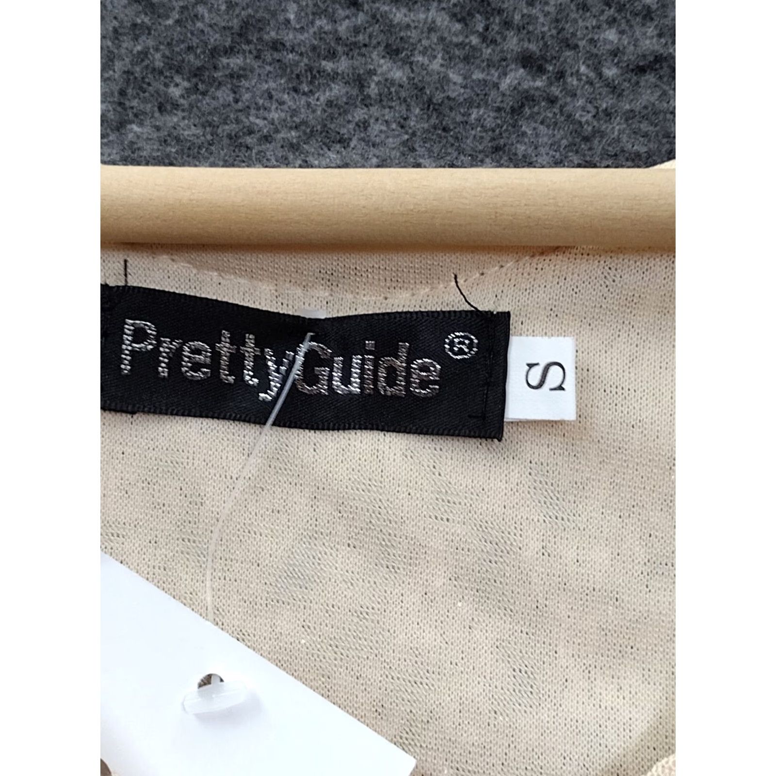 Vintage Pretty Guide Gold Sequin Mini Dress V-Neck Short Sleeve Party Formal Women S Dress Size 28" / US 6 / IT 42 - 6 Thumbnail