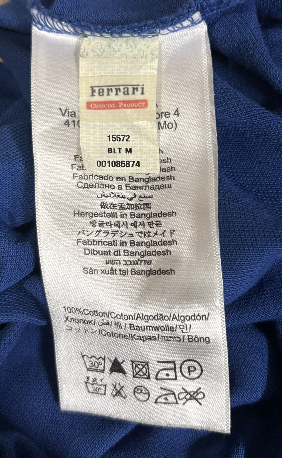 Ferrari SCUDERIA FERRARI Small Logo Polo Tee Size US M / EU 48-50 / 2 - 8 Thumbnail