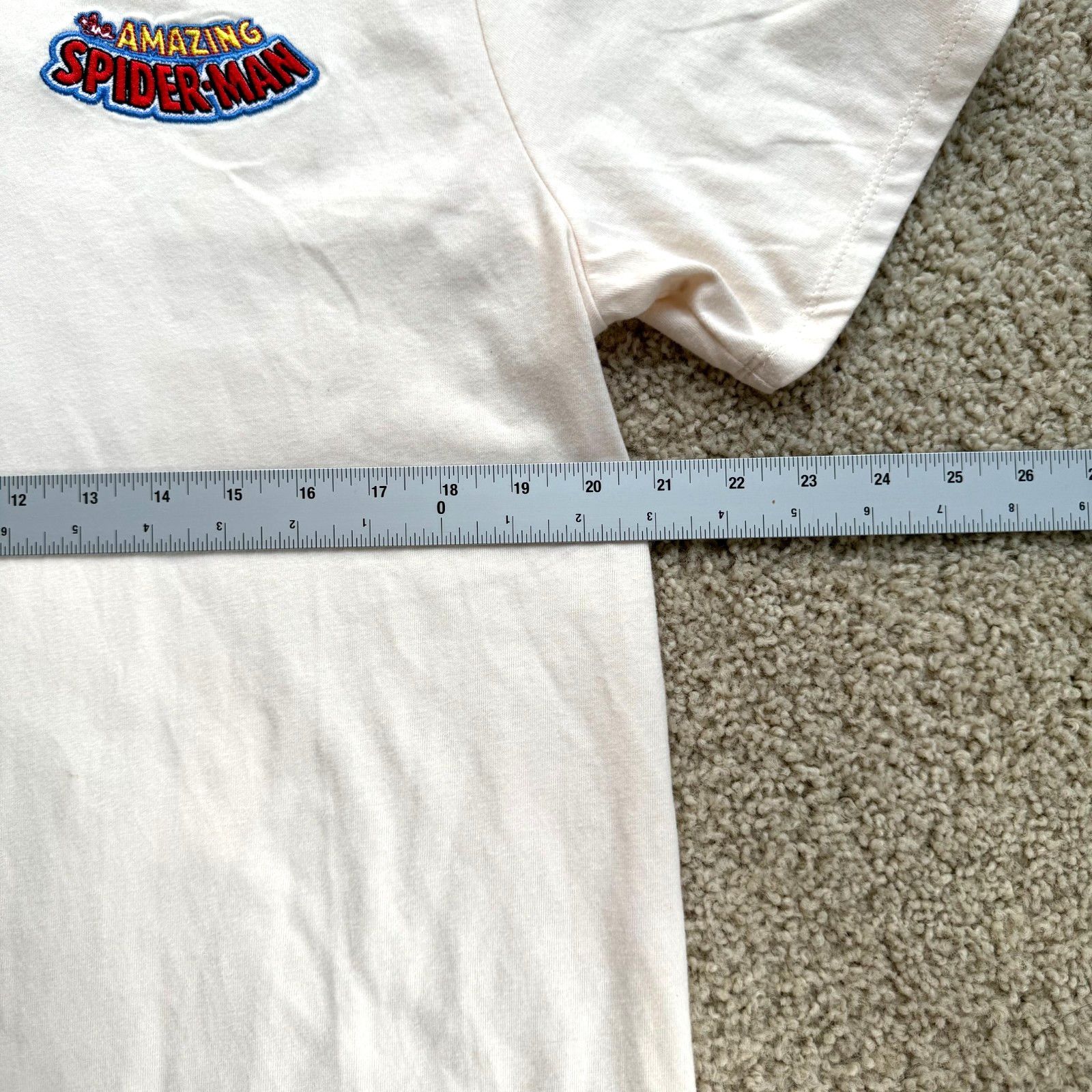 Marvel Comics Marvel Spider Man Comic Tee Large Cream Vintage Graphic Size US L / EU 52-54 / 3 - 7 Thumbnail