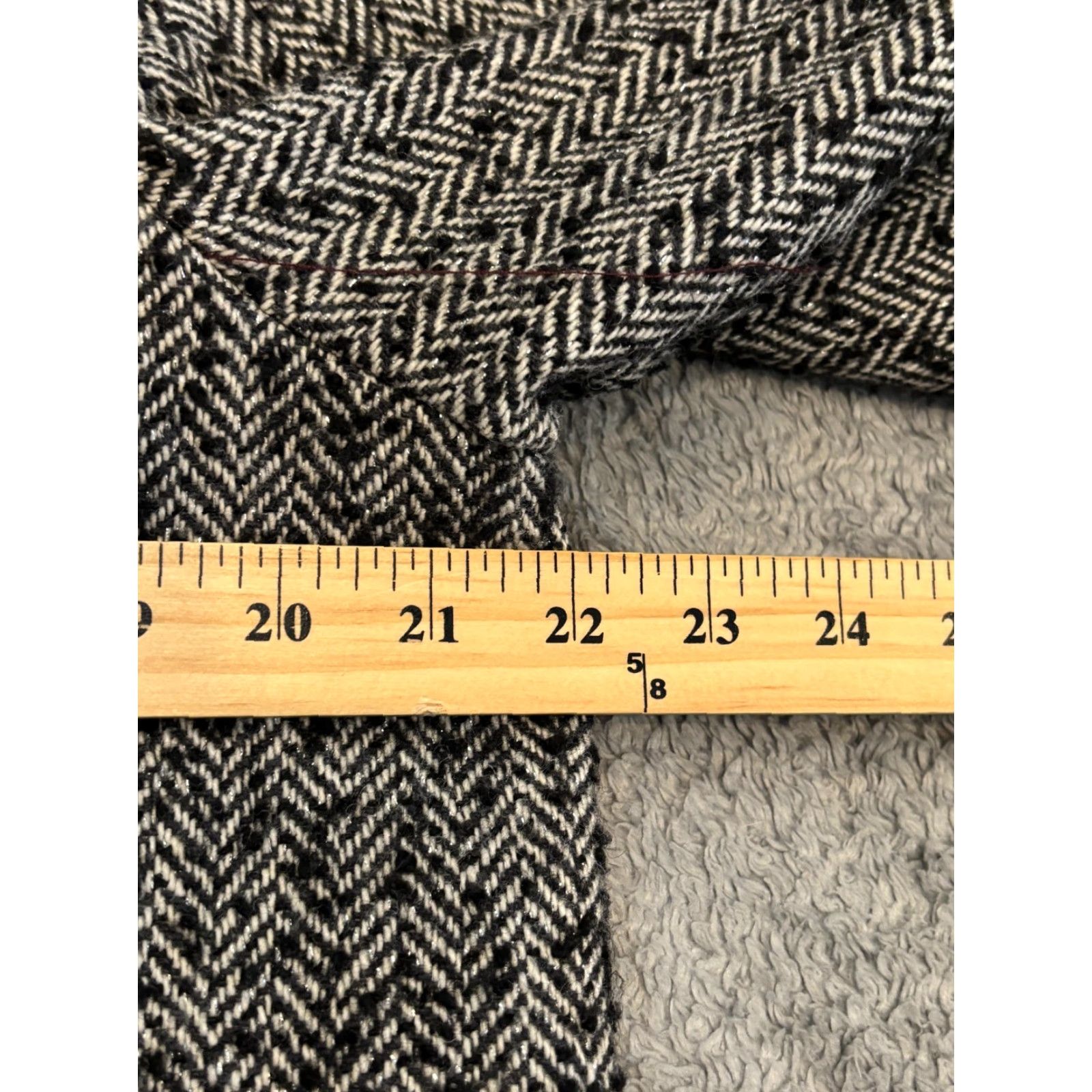 Betsey Johnson Betsey Johnson Pea Coat Jacket Women M Full Zip Herringbone Black White 90s Classic City College Size M / US 6-8 / IT 42-44 - 3 Thumbnail