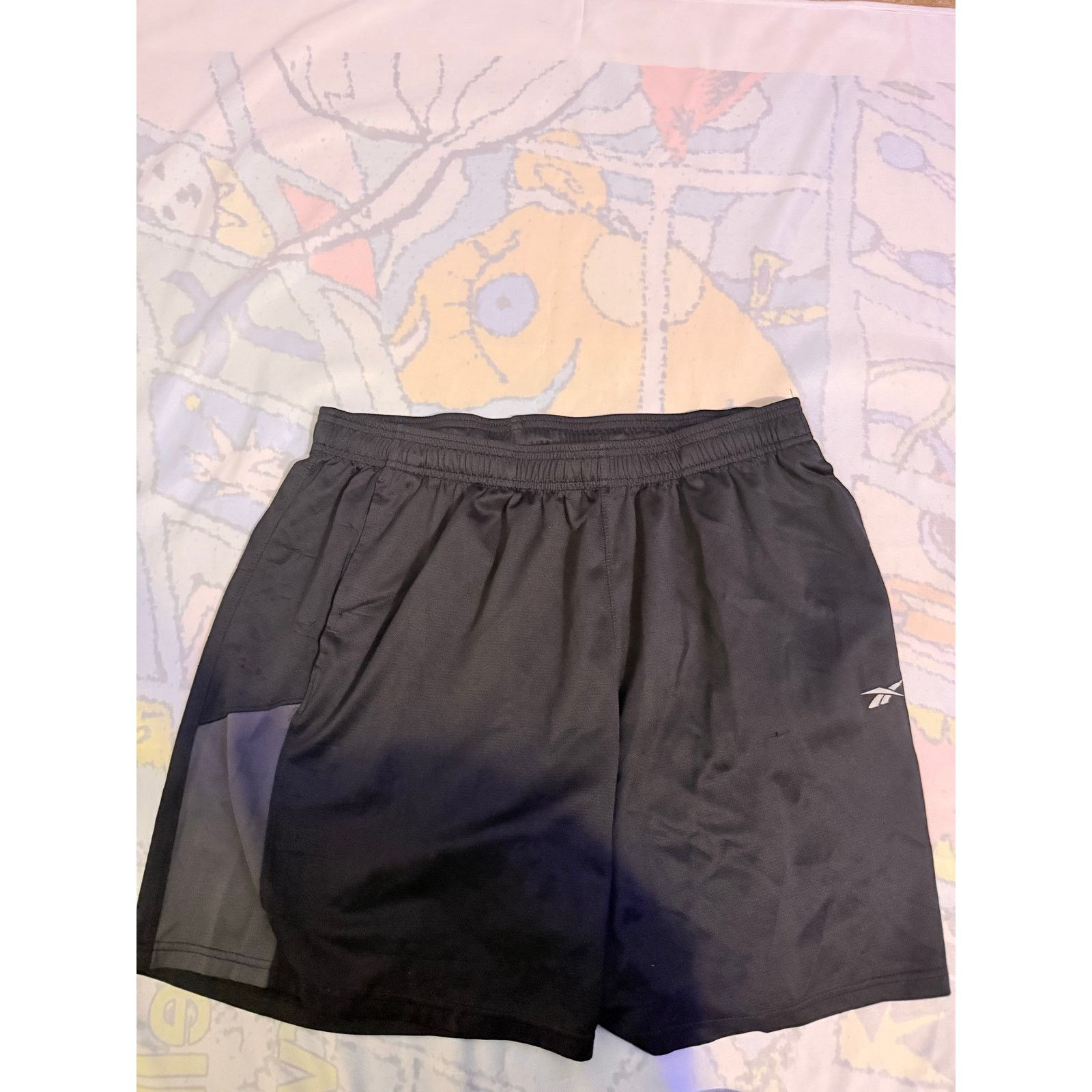 Reebok Reebok Men's Black Athletic Shorts - Great Condition Size US 39 - 1 Thumbnail