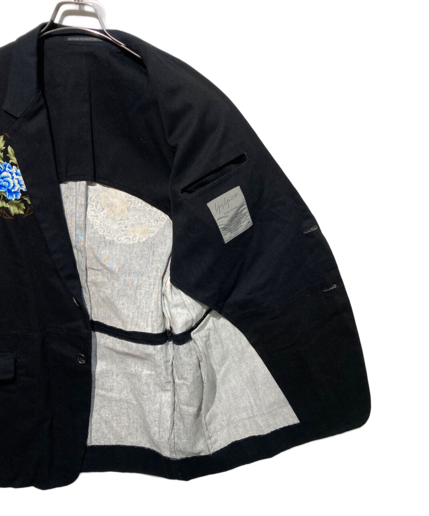 Yohji Yamamoto Yohji Yamamoto pour homme 96SS Floral Print Tailored Jacket Size US M / EU 48-50 / 2 - 8 Thumbnail