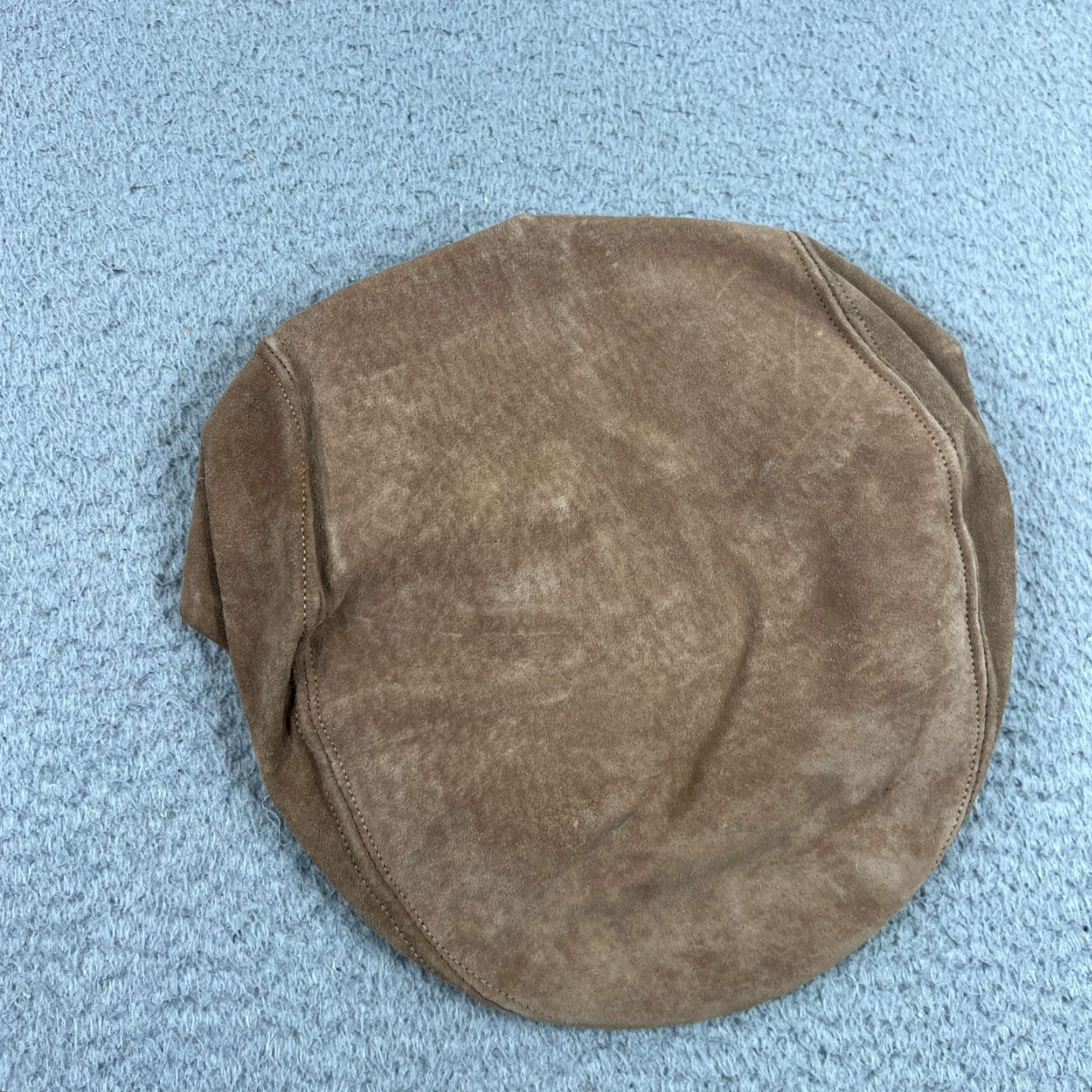 Vintage Country Gentleman Suede Newsboy Cap Hat Tan Brown Size L USA Made In USA Men Newsboy Cap Suede Brown L Men USA Size ONE SIZE - 5 Thumbnail