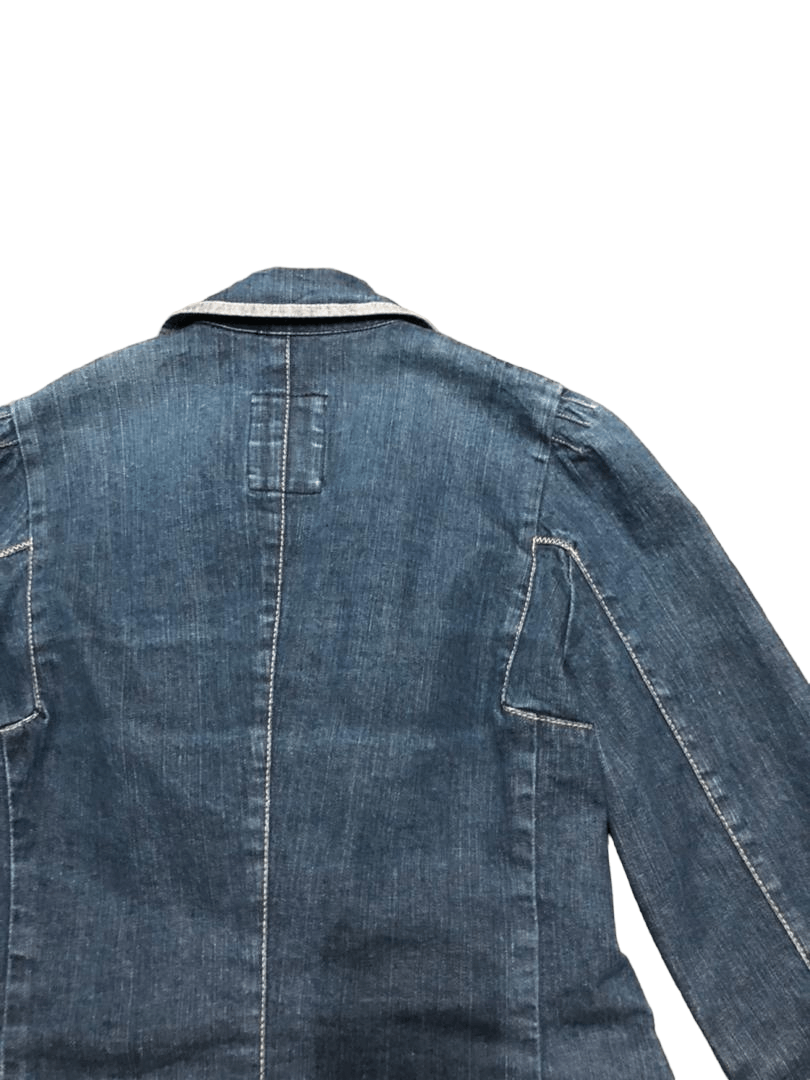 Japanese Brand Marithe Francois Girbaud Denim Double Breasted Coat Jacket Size S / US 4 / IT 40 - 12 Thumbnail