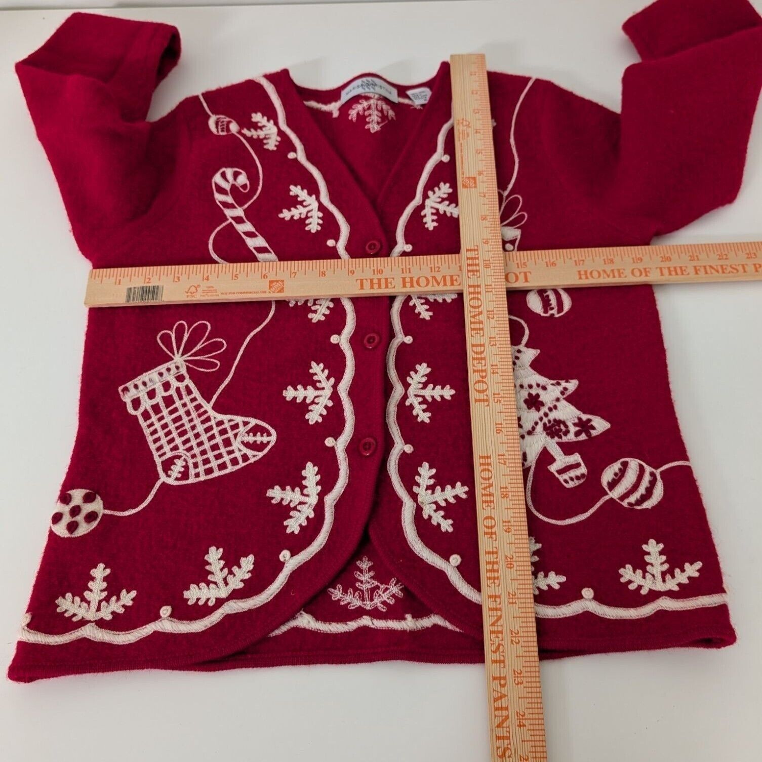Other Marisa Christina Embroidered Christmas Cardigan Womens Sz M Size M / US 6-8 / IT 42-44 - 10 Thumbnail